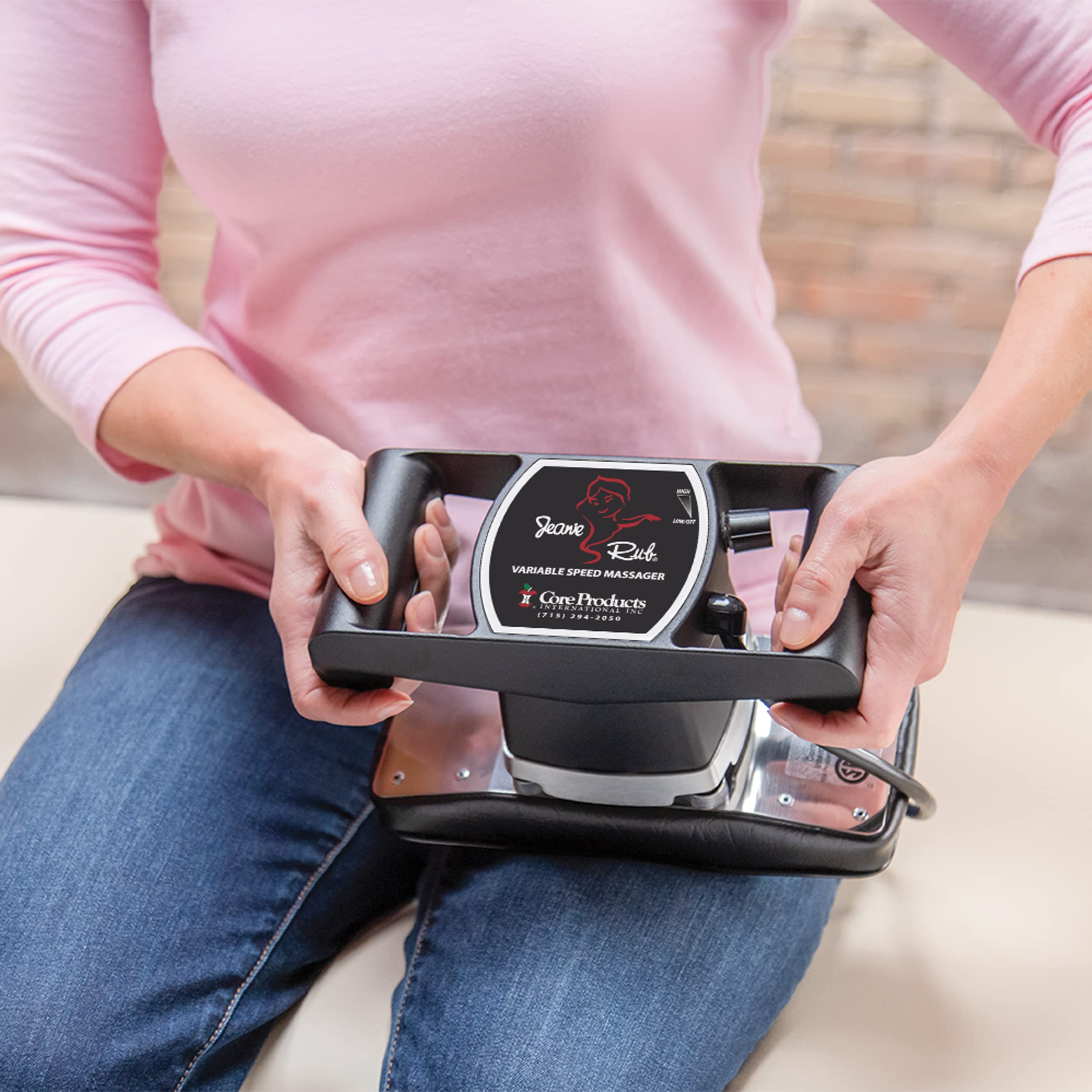 Core Products Jeanie Rub Variable Speed Massager, Premium Quality Deep Tissue Back & Shoulder Massager For Pain Relief, Body Mas