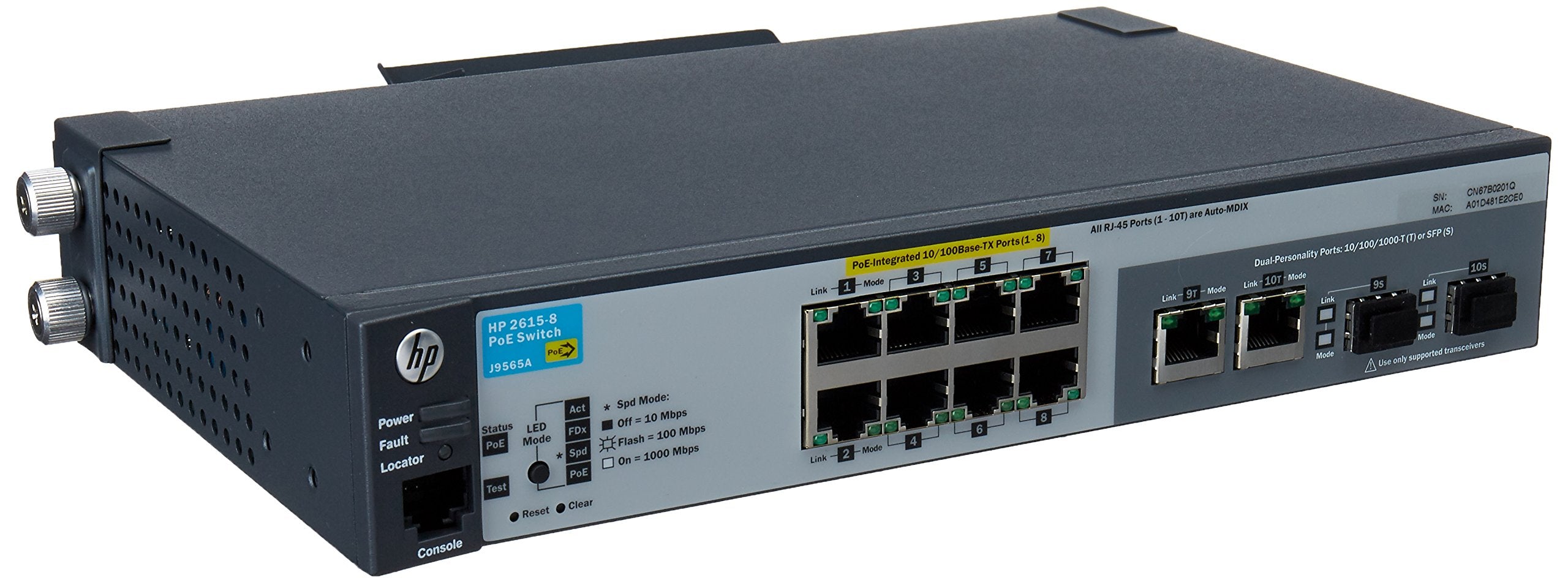 HP Procurve 2615 8 PoE Stackable Ethernet Switch (J9565A#ABA)