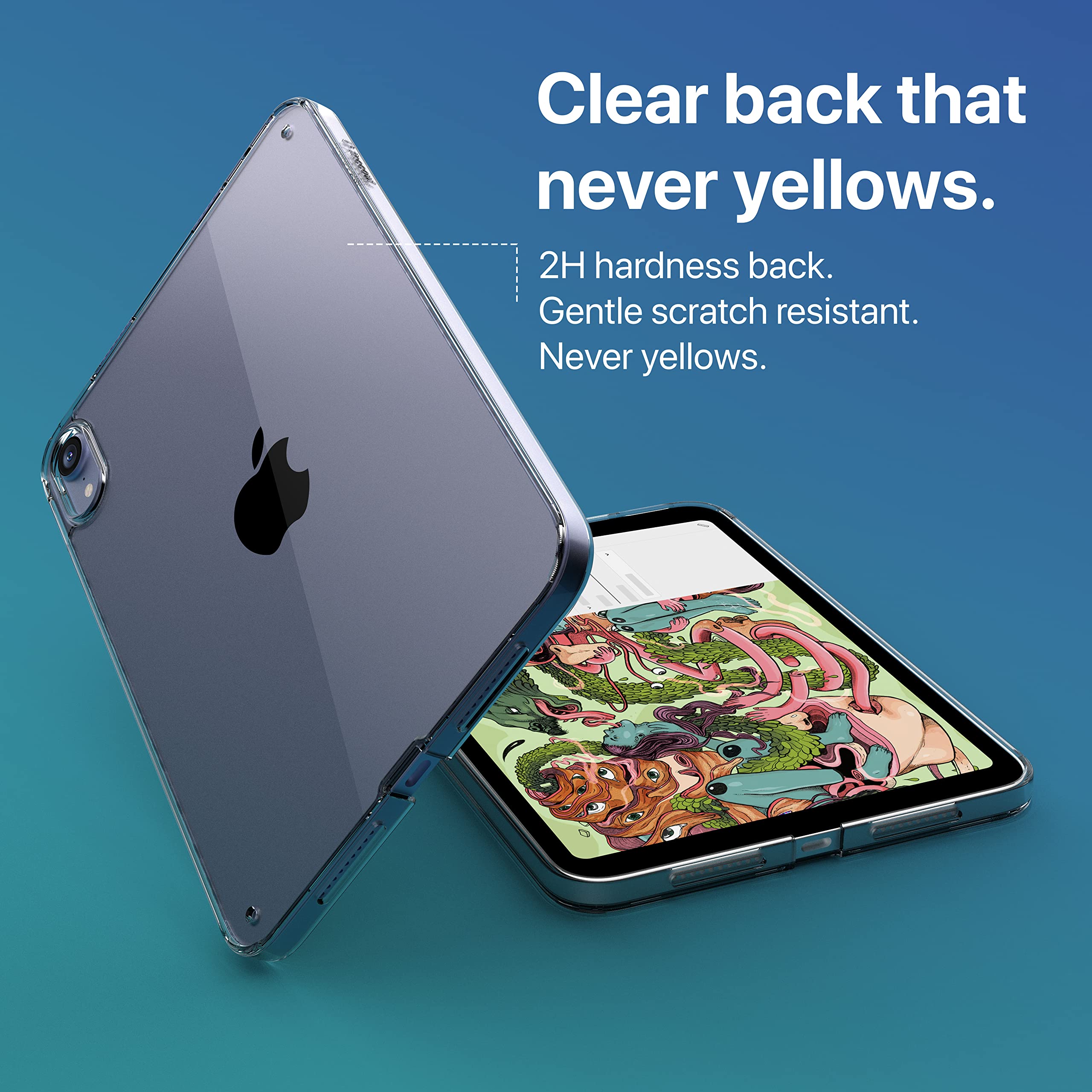 Tineeowl Arctic Ipad Mini 6 Ultra Thin 2021 Crystal Clear Case, Supports Apple Pencil Charging And Touch Id, Tpu Bumper (Clear)