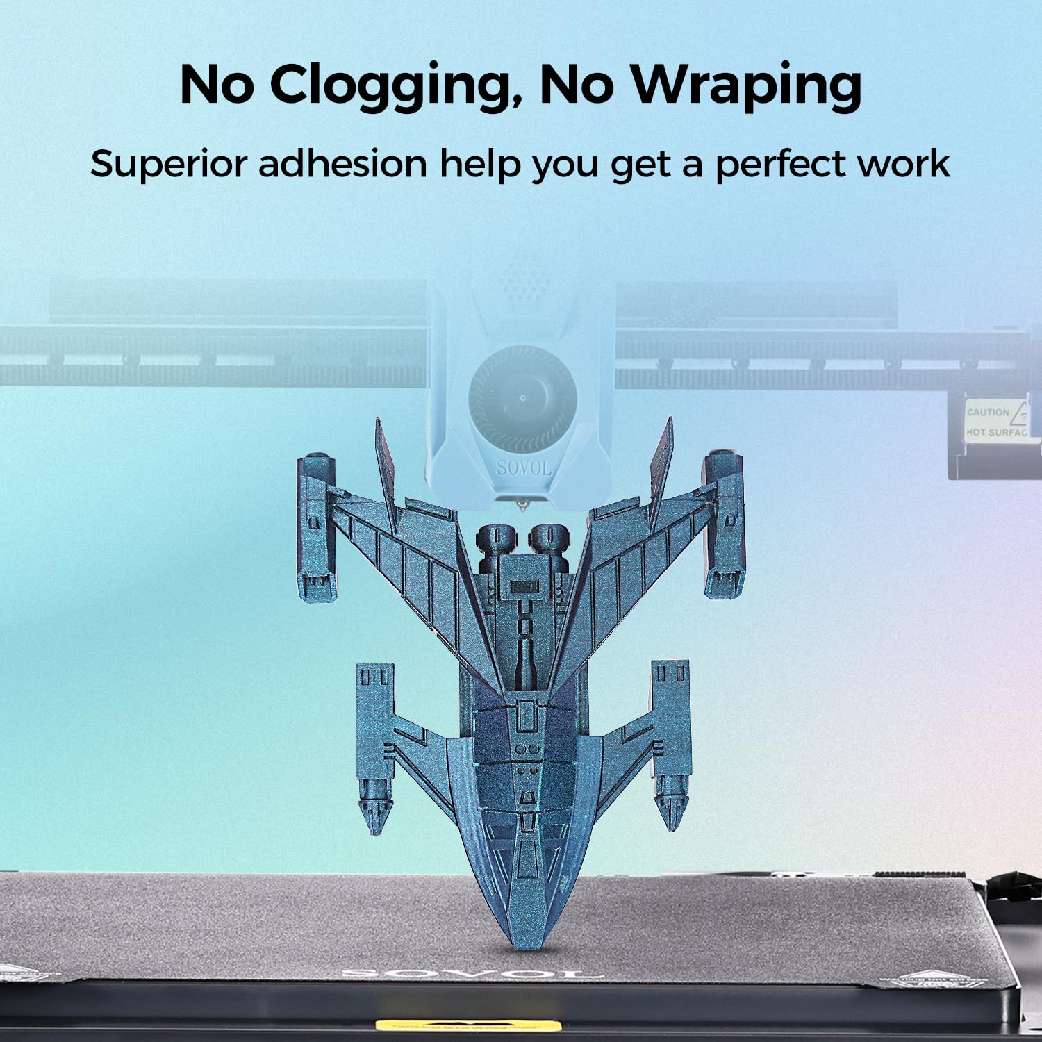 Sovol Silk Pla Filament With Blue Glitter 1Kg 1.75Mm, Color Changeable 3D Printer Filament 2.2Lbs, Chameleon Shiny Pla Material