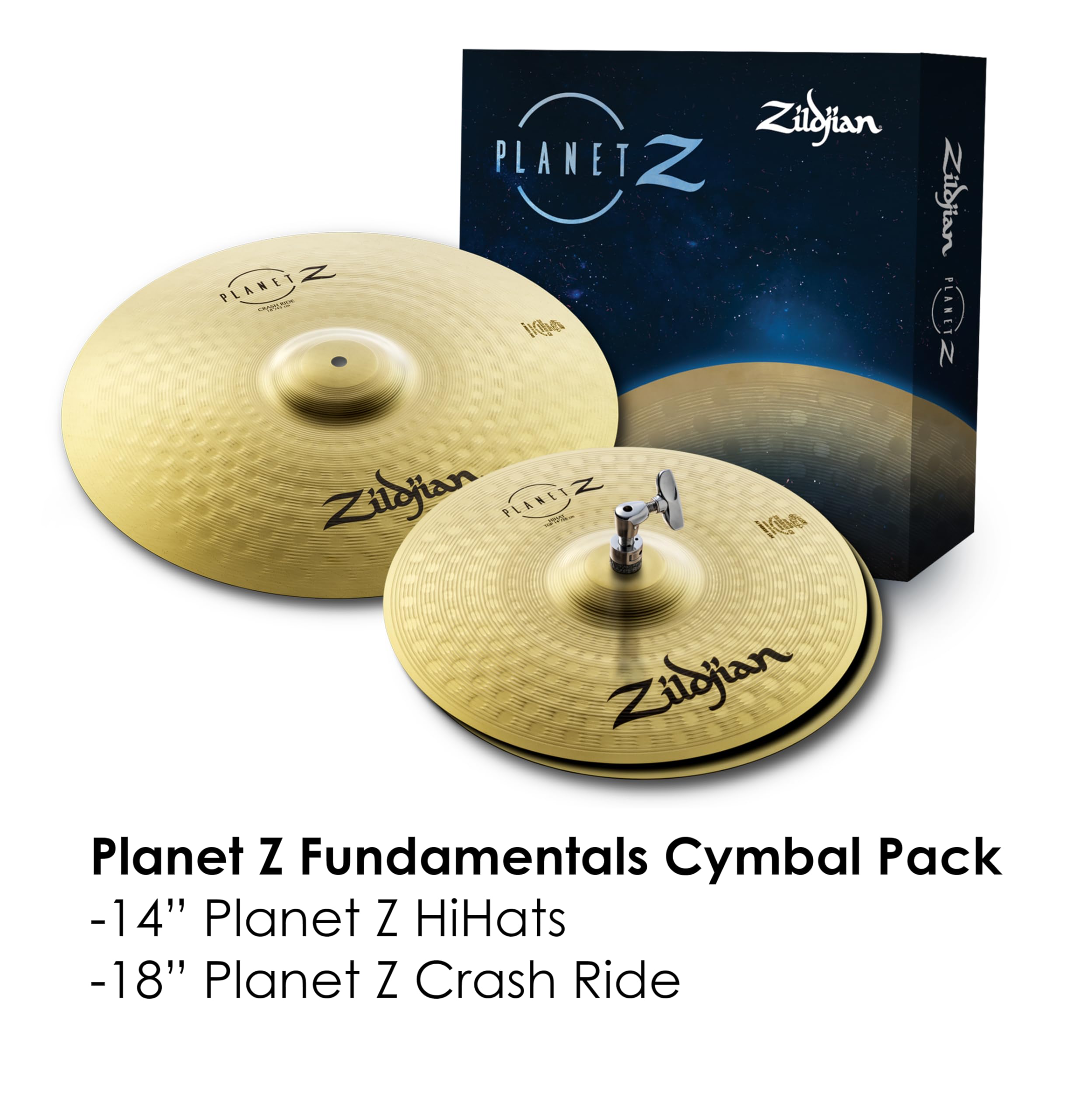 Avedis Zildjian Company Planet Z Pro Cymbal Set - 14/18 Inch