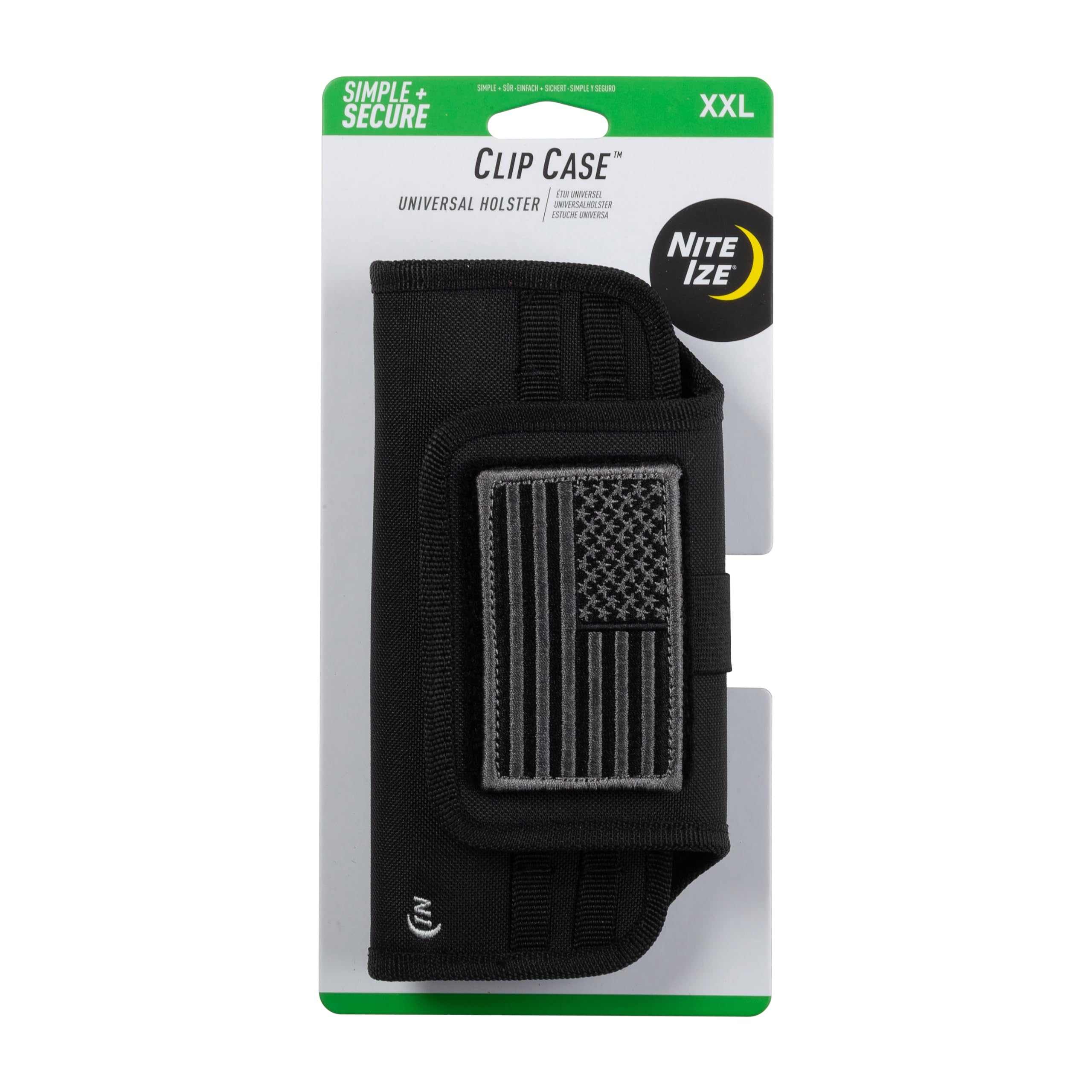 Nite Ize Clip Case Horizontal Universal Phone Holster - XXL - USA Patch