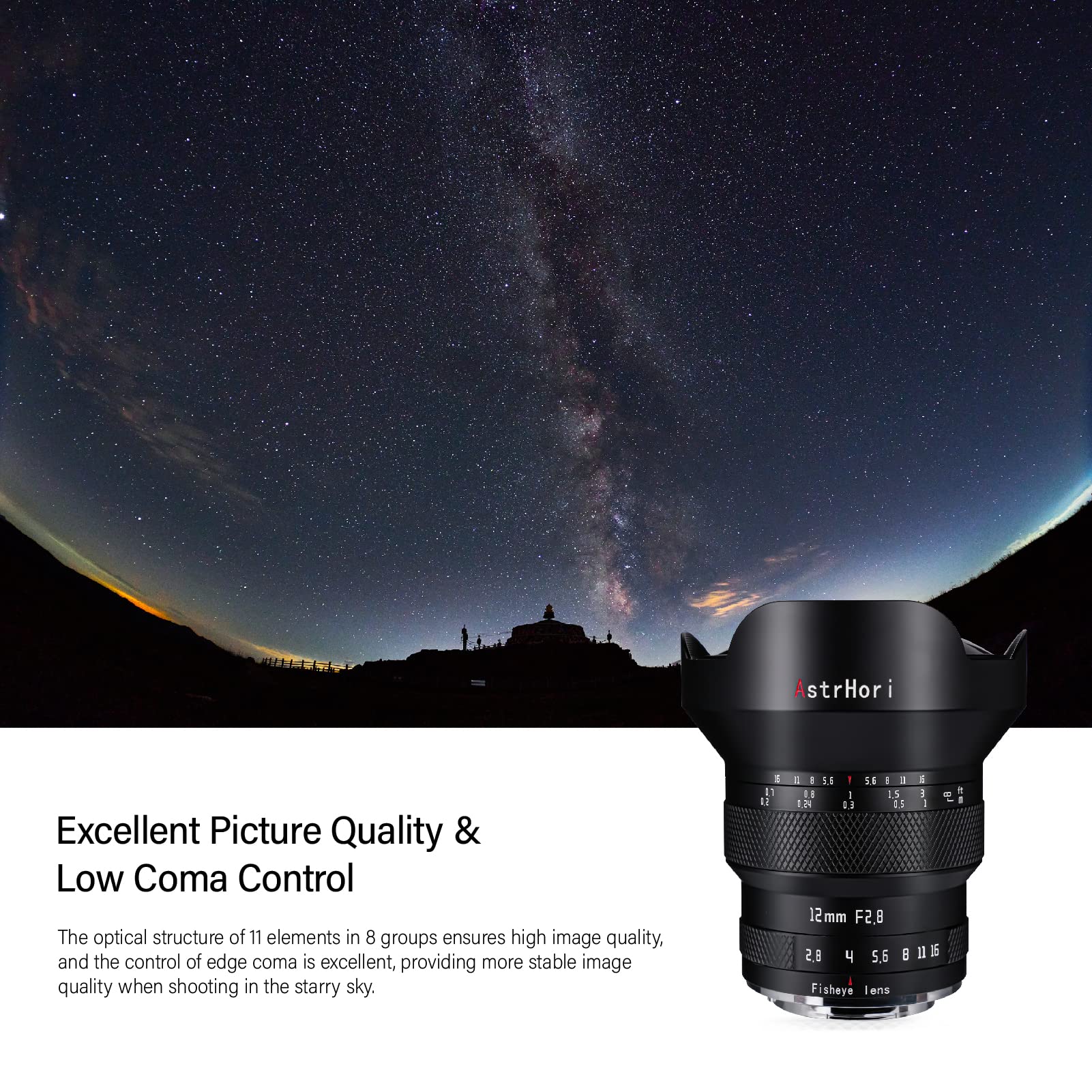 Astrhori 12Mm F2.8 Full Frame Manual Fisheye Lens 185 Ultra Wide Angle Lens For Nikon Z Mount Mirrorless Camera Z6,Z7,Z5,Z6Ii,Z7