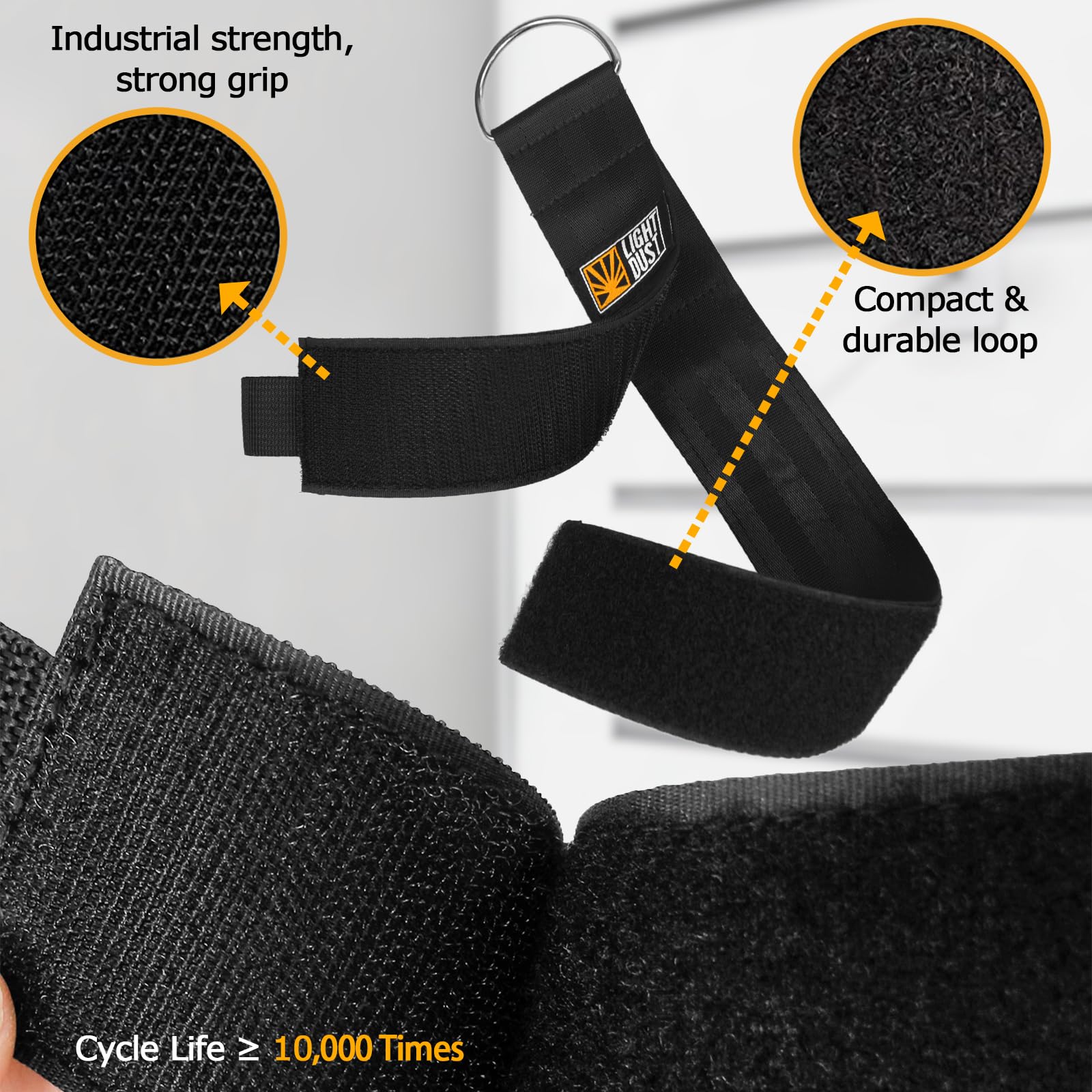 Hanging Extension Cord Holder   Handle Wrap Straps With S Hooks 10Pack 13'' 22'' 35'' Heavy Duty Garage Organizer Tool Hangers