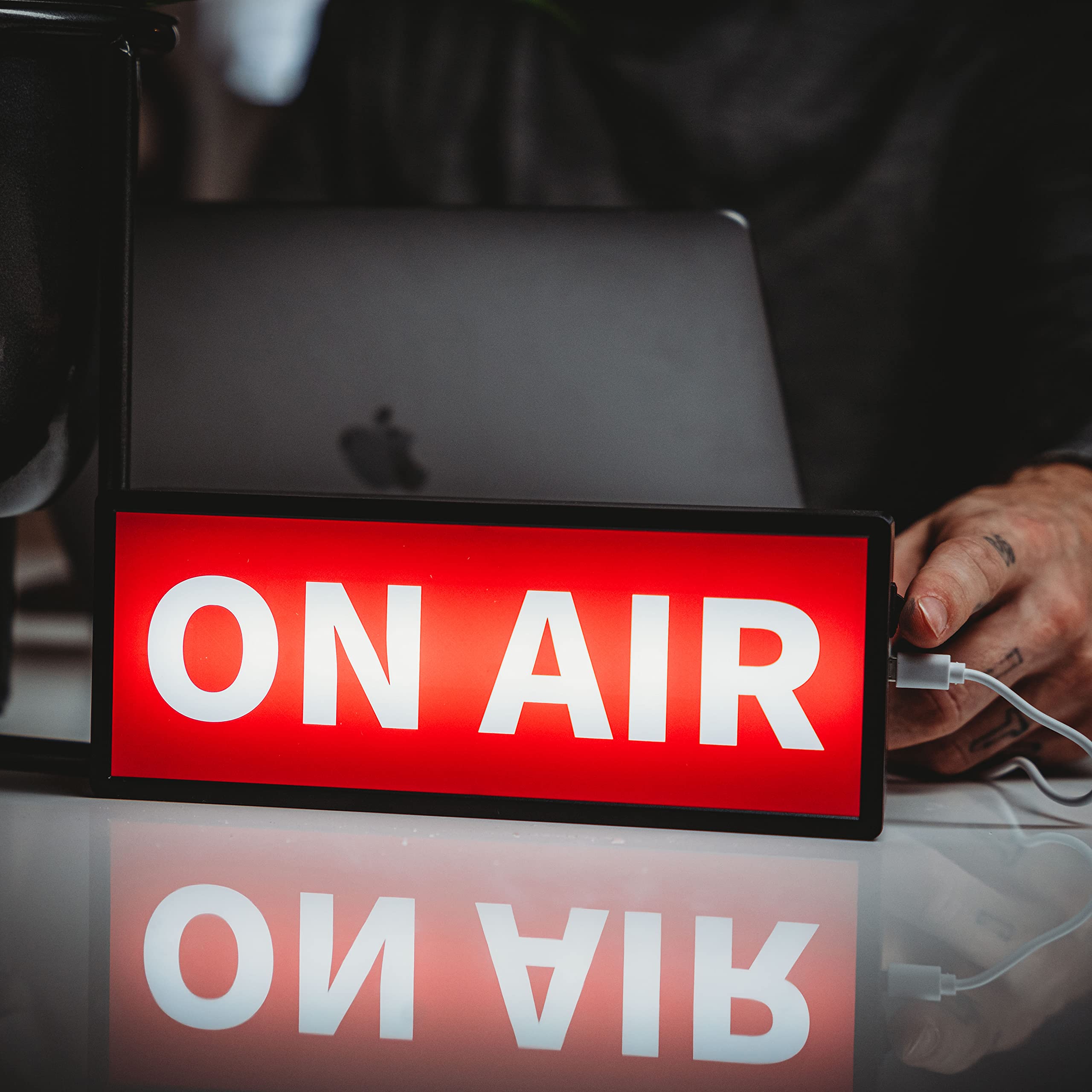 On Air Sign Led Retro Light, Recording Studio Light (Youtube, Podcast, Twitch, Zoom Calls, Office, Wfh, Streaming, Broadcast), U