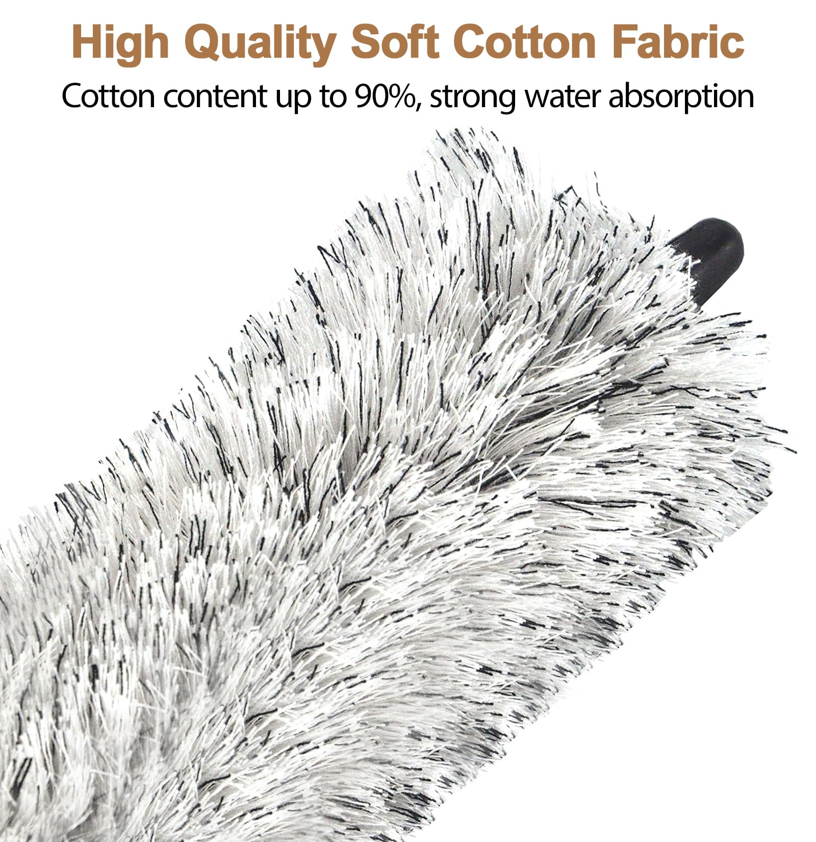 Split Soprano Saxophone Cleaning Swab, Soprano Sax Pad Saver Brush Cleaner, Ultra Absorbent Cotton Sax Cleaning & Care Kit, Suit