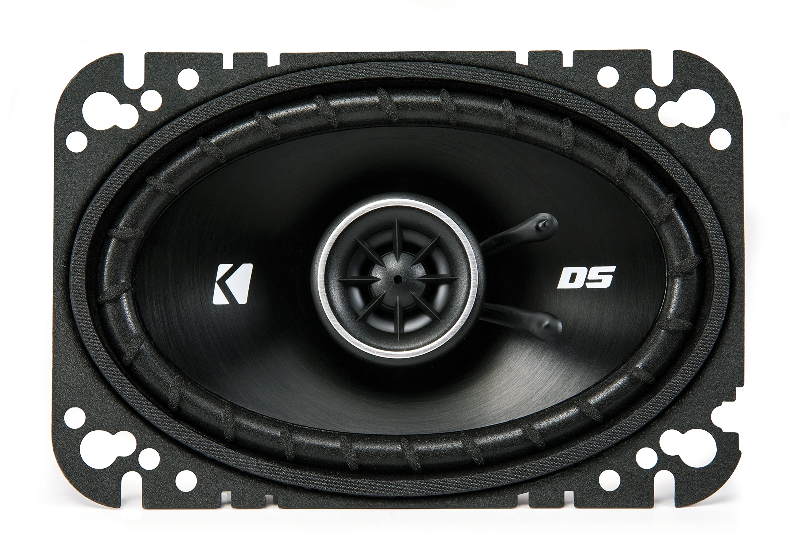 KICKER DSC460 4x6-Inch Coaxial Speakers - 4-Ohm Pair, Black - High-Quality Sound System for Cars and Audio Enthusiasts
