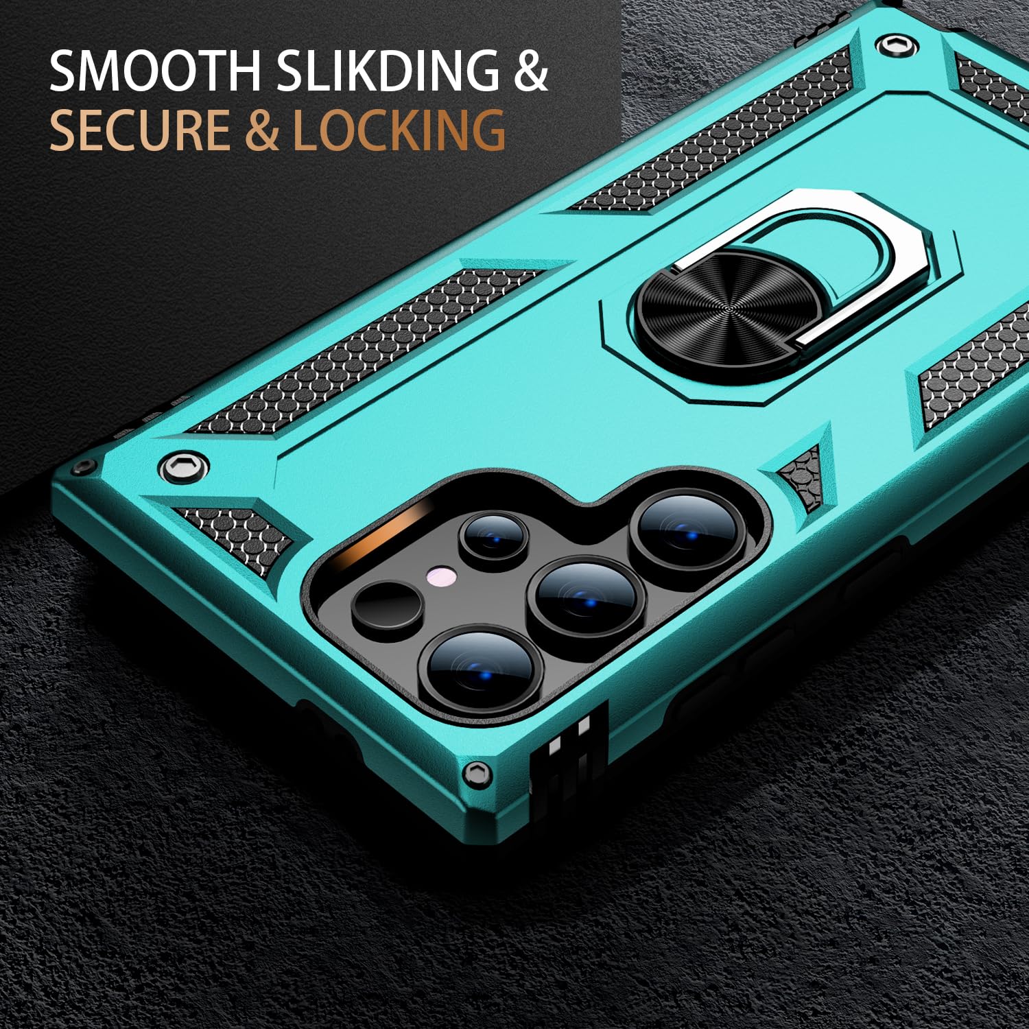 Ikazz For Galaxy S24 Ultra Case,Military Grade Shockproof Heavy Duty Protective Phone Cover Pass 16Ft Drop Test With Magnetic Ki