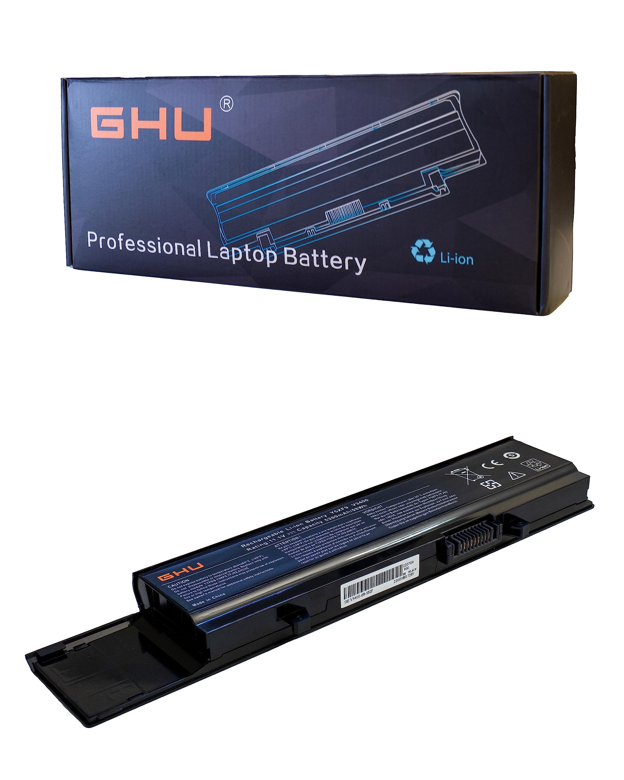 Ghu New Battery 58 Wh Replacement For Y5Xf9 7Fj92 4Jk6R 04D3C 312 0997 312 0998 Compatible For Vostro 3400 3500 And 3700 004D3C
