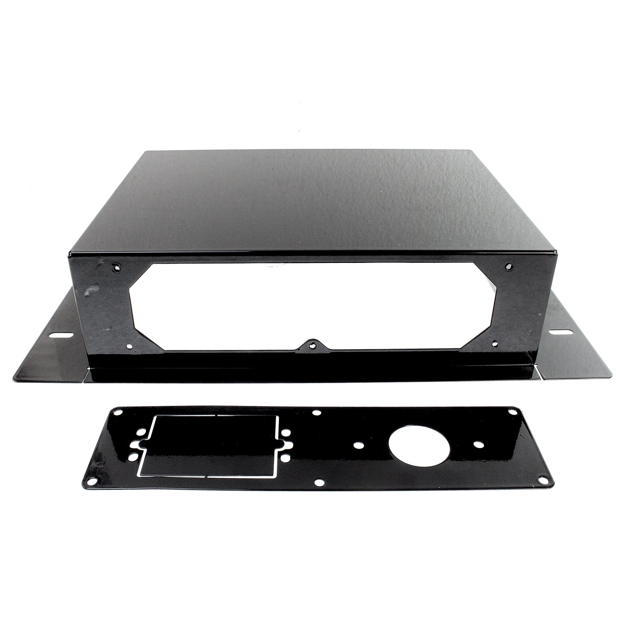 Peerless-AV Recessed Wall Mount Cable Management Box IBA2AC Gloss Black Cold-Rolled Steel