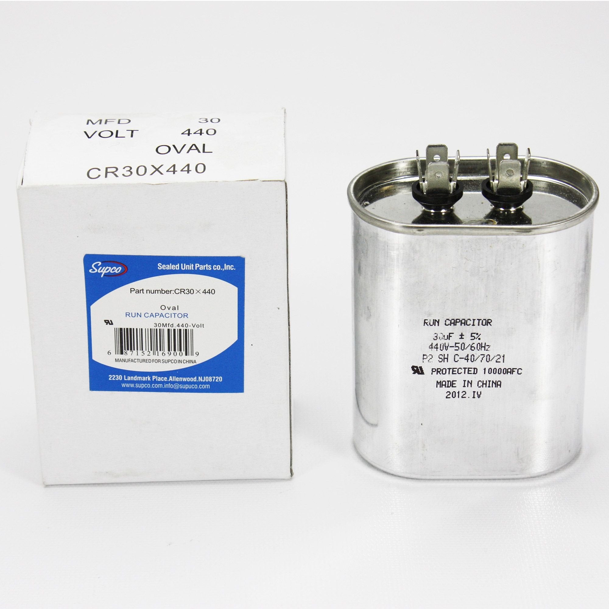 30 Mfd 440V 440 Volt 50/60 Hz Run Motor Capacitor For Goodman Rheem Trane Amana Carrier