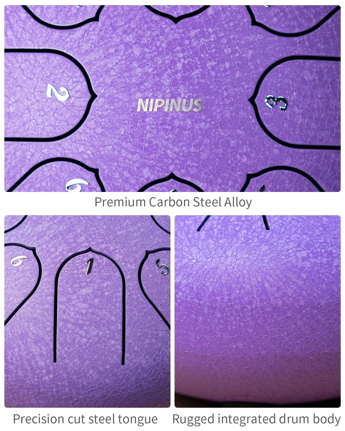 Rain Drum For Outside,Steel Tongue Drum - 6 Inch 8 Notes Metal Handpan Drums,Waterproof Rain Chime,Musical Gifts