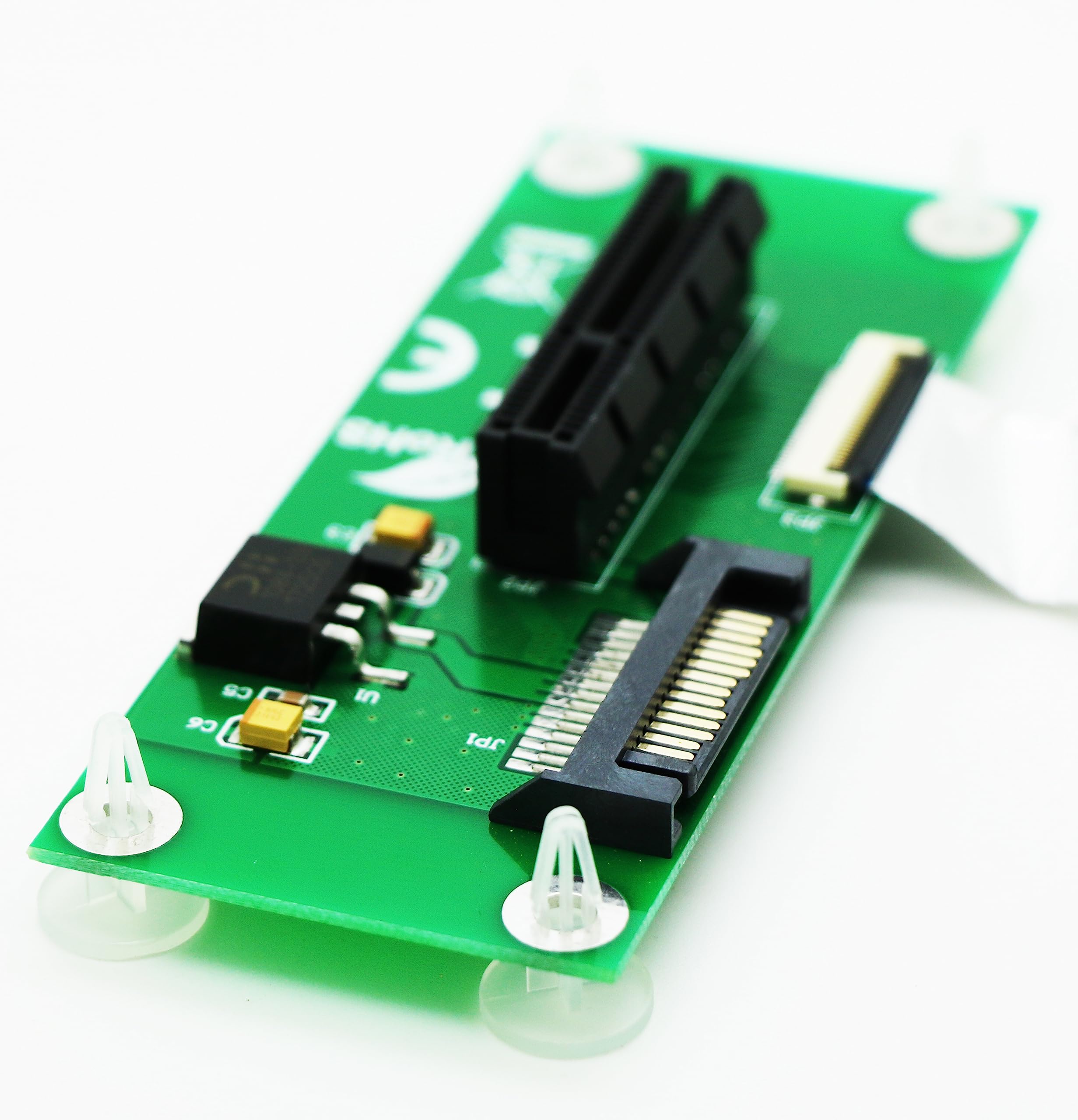 Sintech M.2 Ngff Key M To Pcie 4X Ssd Adapter Card,Nvme To Pci-E 3.0 Pci-Express 16X Riser Extension Cable 20Cms For Graphics Ca