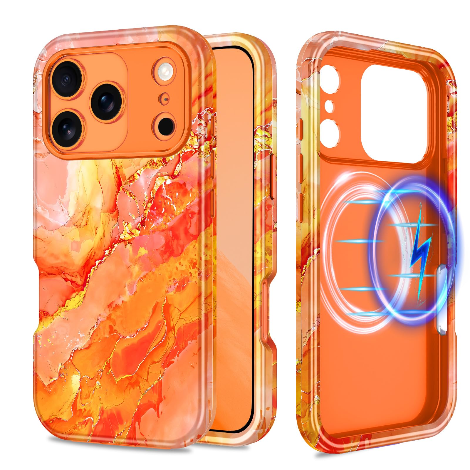 Casetego for iPhone 17 Pro Case,Compatible with MagSafe,[Military Grade Drop Test] Full Body Protection Slim Shockproof Rugged M
