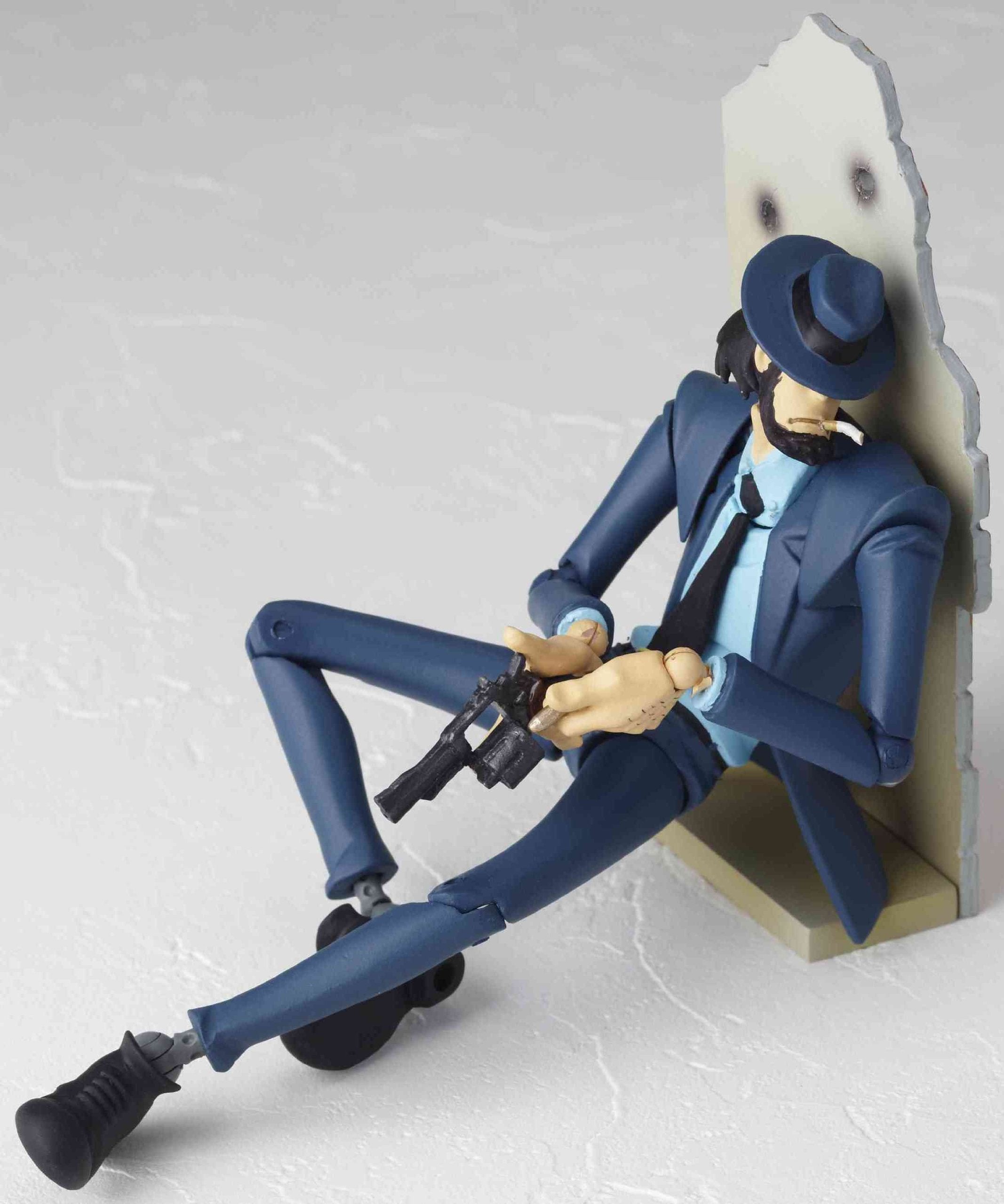 Kaiyodo Jap.   Lupin Iii Figurine Revoltech Yamaguchi #098 Daisuke Jigen