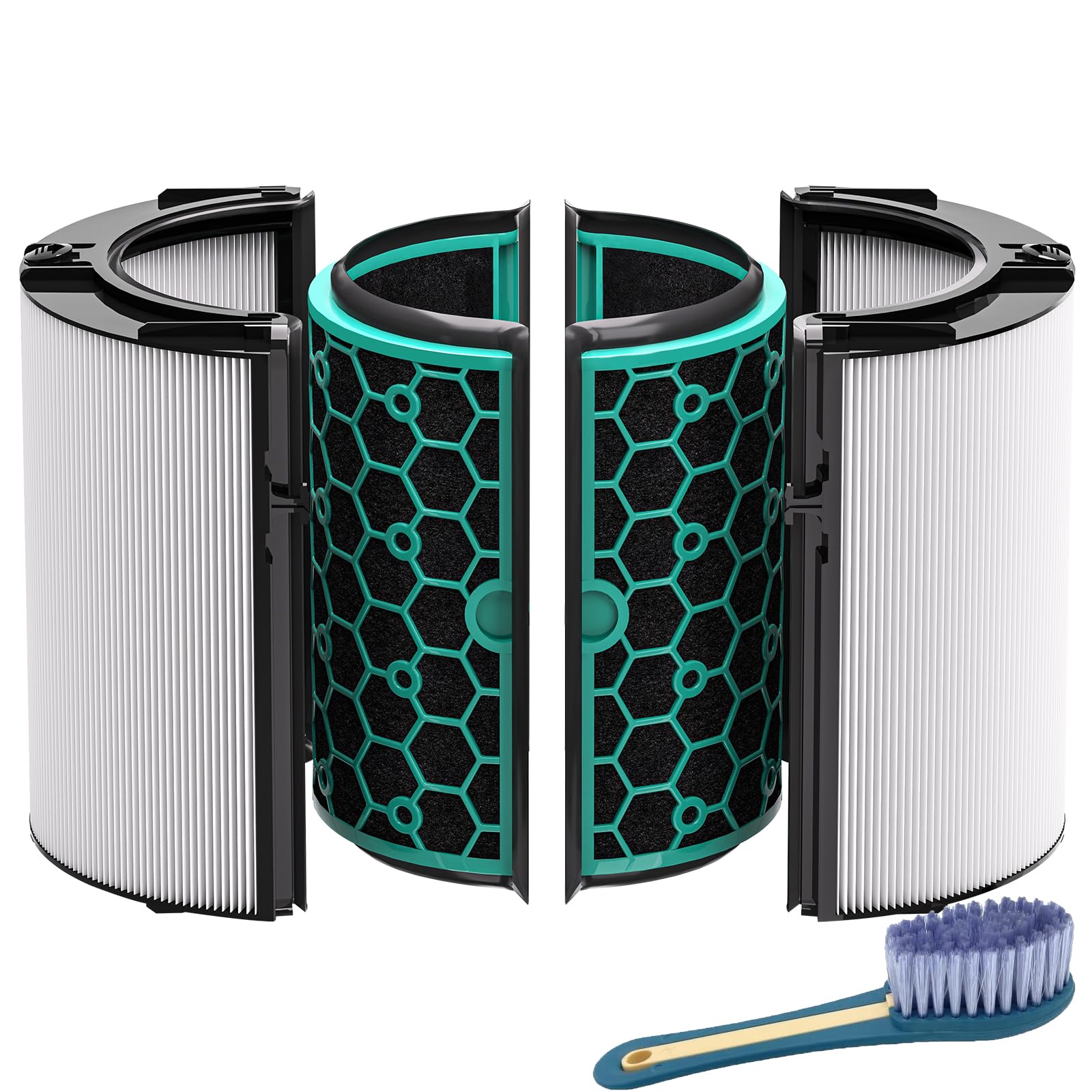 Leemone Tp04 True Hepa Filter Replacement Compatible With Dyson Tp04 Hp04 Dp04 Tp05 Dp05 Air Purifier, 360 Combi Glass Hepa Filt