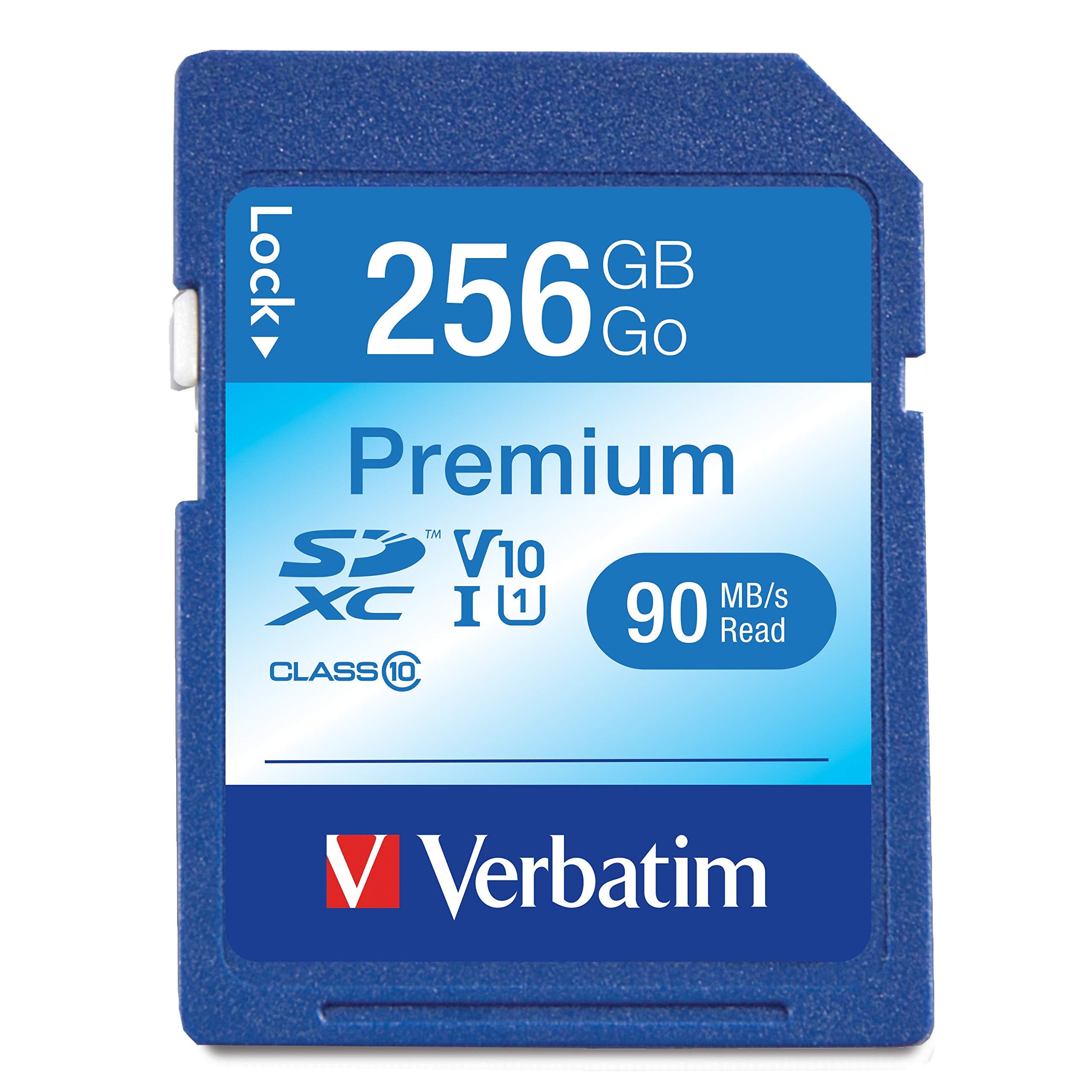 Verbatim 256Gb Premium Sdxc Memory Card, Uhs I V10 U1 Class 10