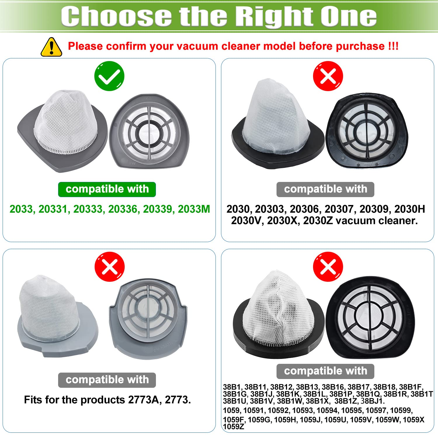 Featherweight Filter Compatible With Bissell Featherweight Stick Lightweight Bagless Vacuum 2033 20331 20333 20334 20336 20339 2