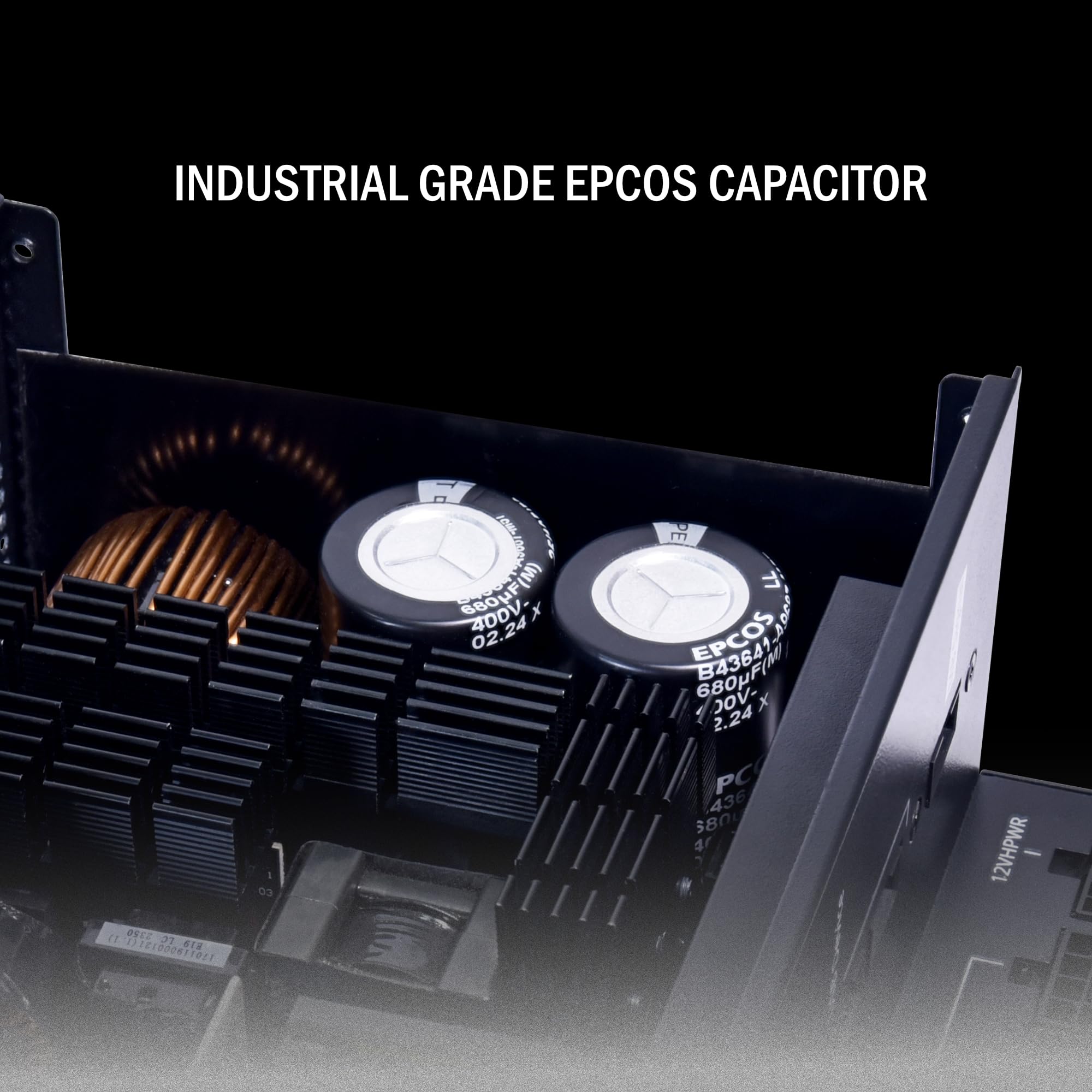 Lian Li Edge Series 1300W Full Modular Power Supply 80 Plus Platinum Atx 3.0, 3.1 Pcie 5.1 L Shape Design For Dual Chamber Case