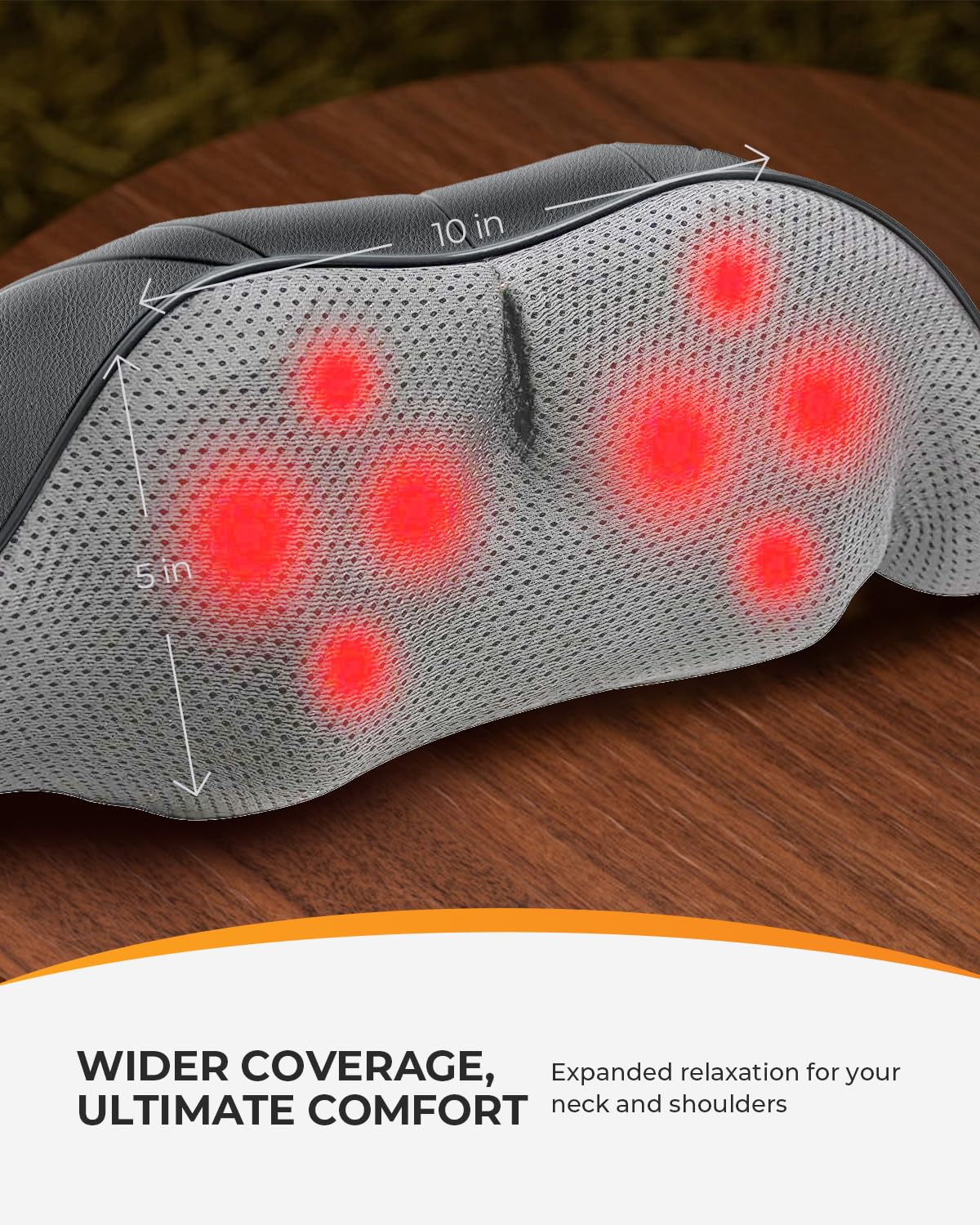 Coococo Shiatsu Neck And Back Massager, Valentines Day Gifts For Him Her, 8 Massage Nodes 3D Neck & Shoulder Massager For Deep T