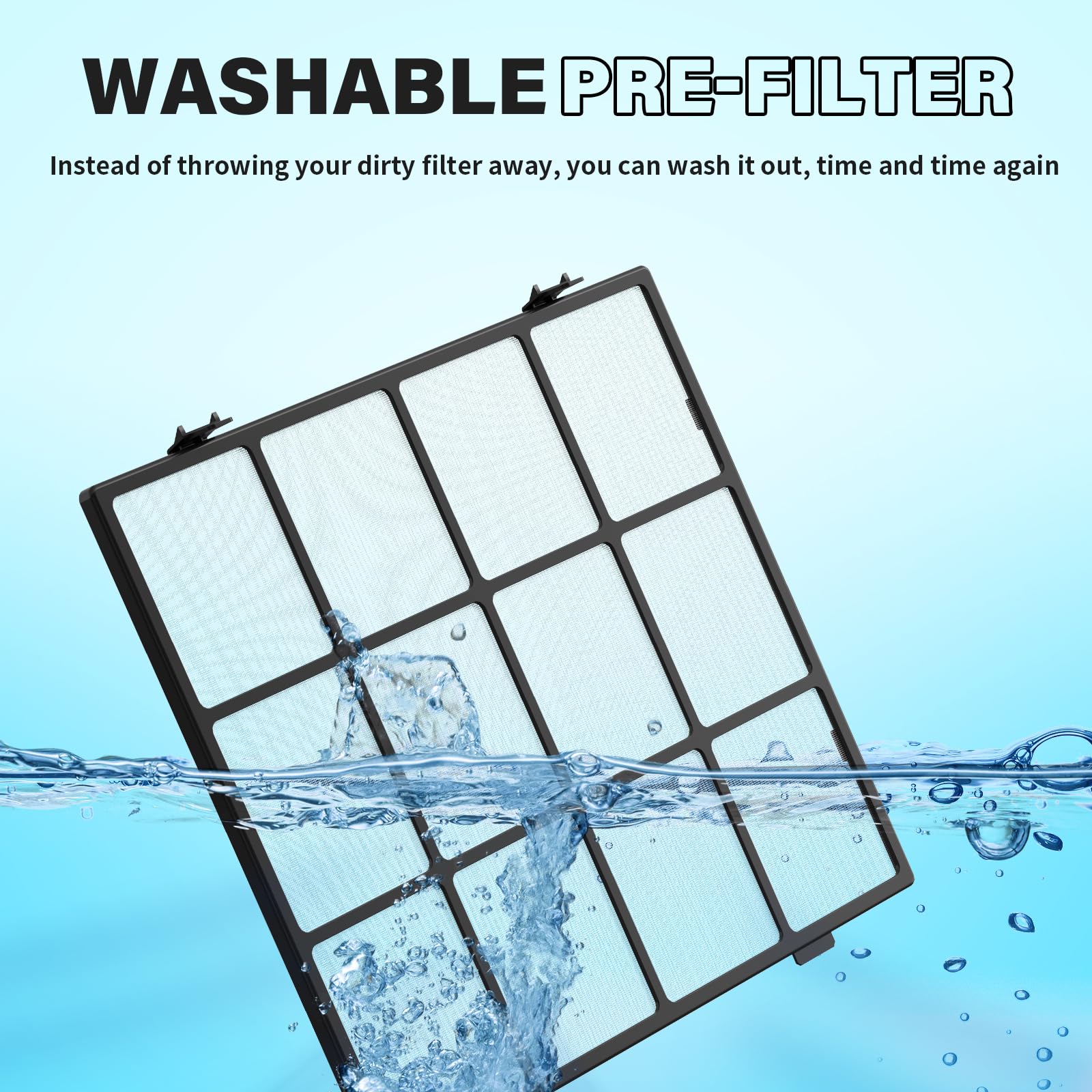 Ap 1512Hh Replacement Filter Set For Coway Airmega Ap 1512Hh And Airmega 200M, 1 Washable Pre Filter, 2 True Hepa Filter With 4