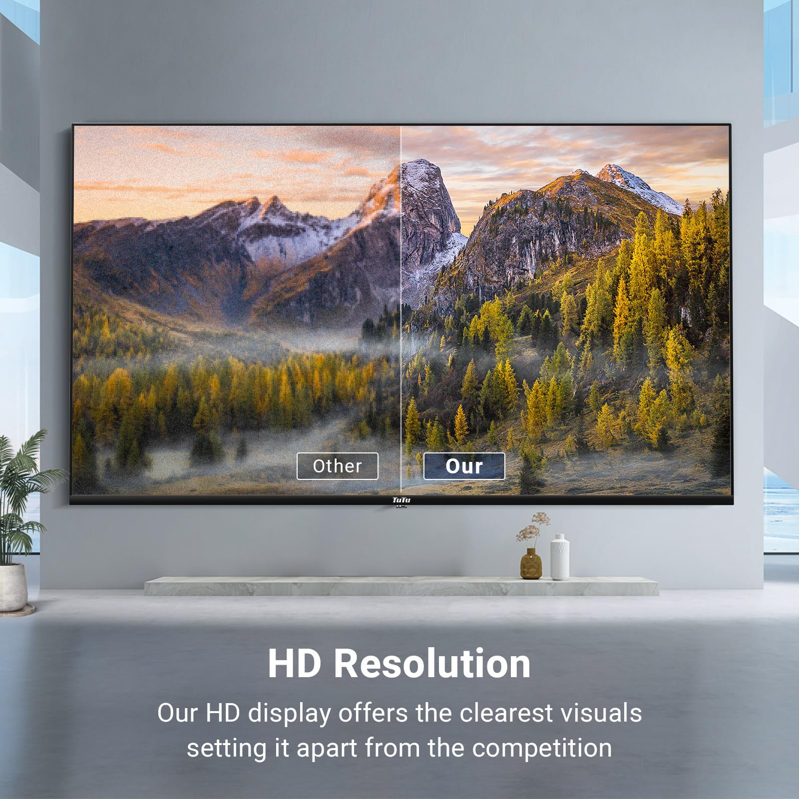 Tutu 32'' 720P Hd Led Google Tv Widescreen High Definition Slim Design Smart Tv With Built In Hdmi Usb Suitable For Kitchen Kid'