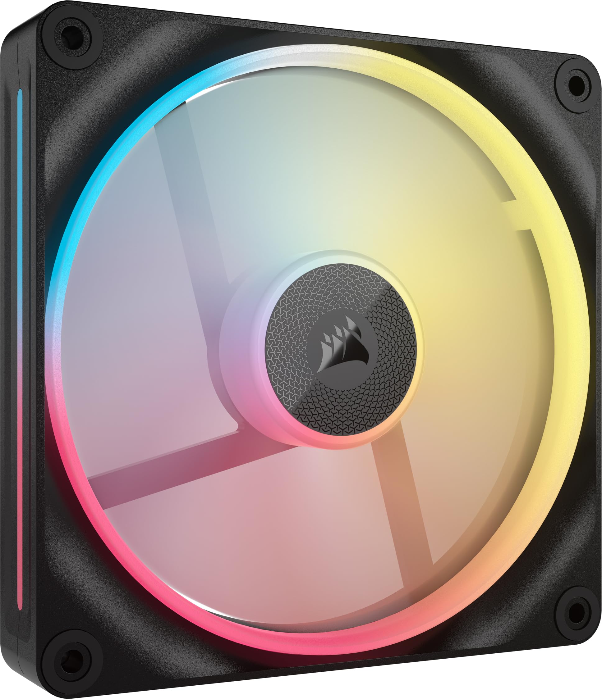 CORSAIR iCUE Link LX140R RGB 140mm PWM Reverse Fan  Single Fan  LowNoise, Magnetic Dome Bearing, Dual Light Loops, CORSAIR Q