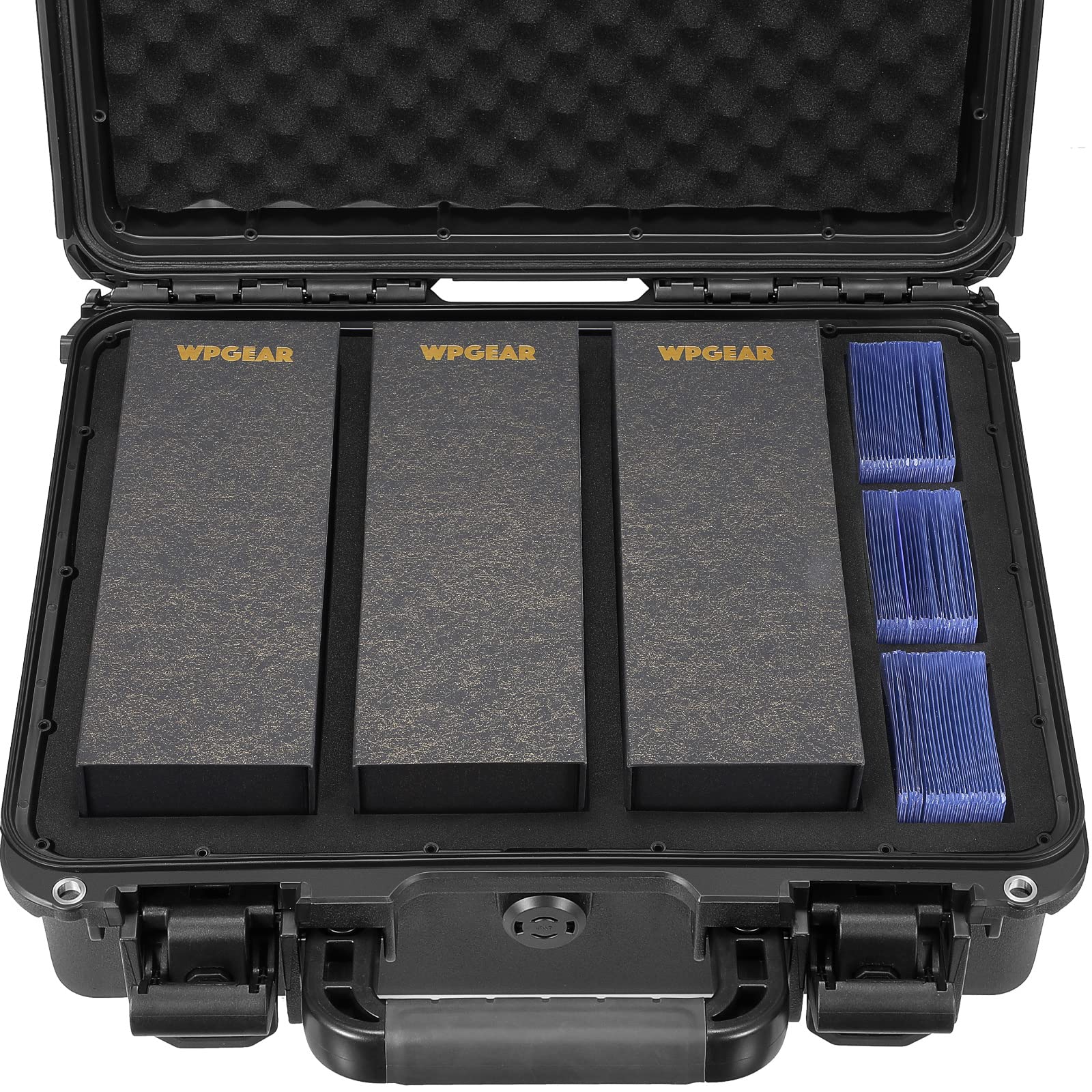 Wpgear Waterproof Toploader Storage Boxes For 3'' X 4'' Rigid Card Holder, Trading Card Cases Set Hold 950 35Pt Toploaders Total