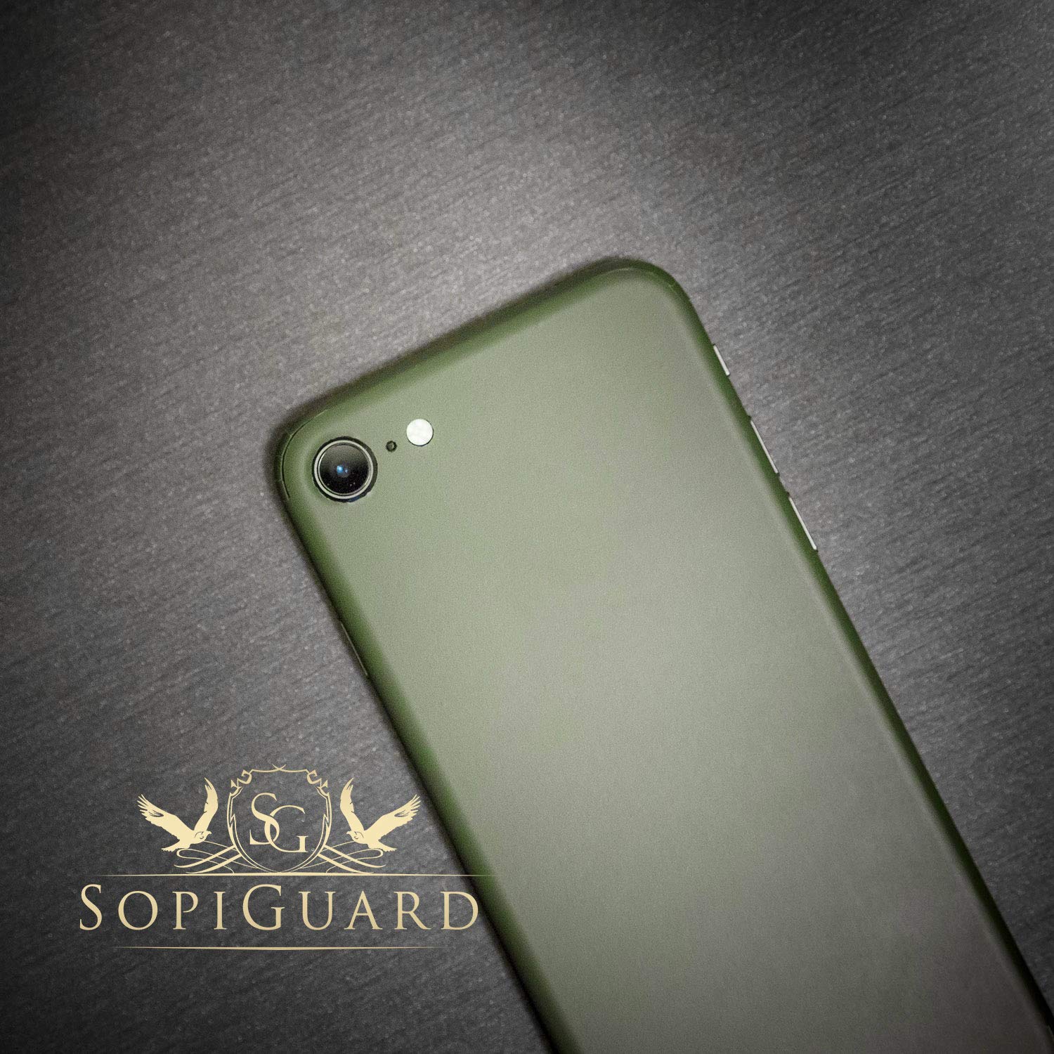 Sopiguard Sticker For Surface Duo Phone Edge To Edge Precision Vinyl Skin Wrap (Matte Army Green)