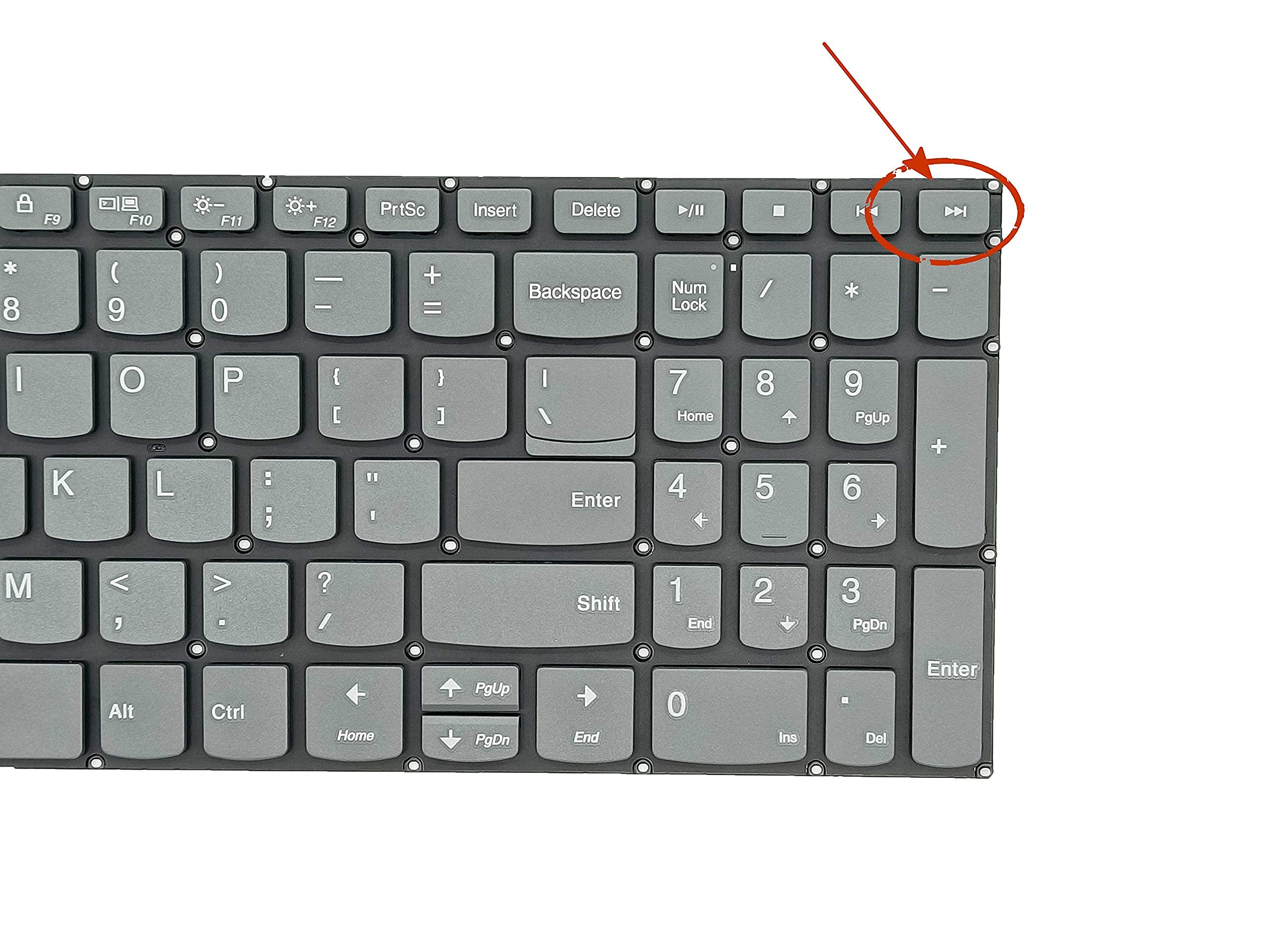 Replacement Keyboard For Lenovo Ideapad 3 15Iil05 3 15Ada05 3 15Are05 3 15Igl05, Ideapad 330S 15Ikb 330S 15Arr, Ideapad S340 15I