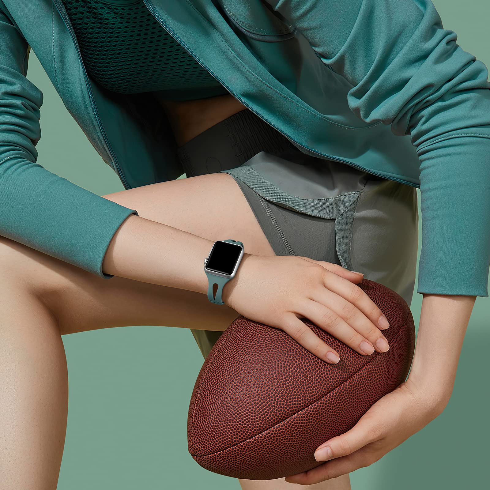 Getino Compatible With Apple Watch Bands 45Mm 44Mm 42Mm 49Mm Women Men, Narrow Slim Replacement Sport Strap, For Iwatch Ultra &