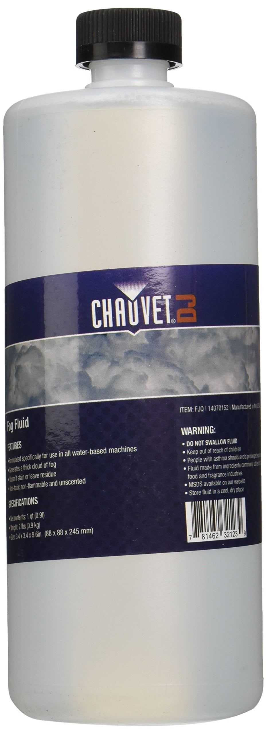 CHAUVET DJ Fog Machine Fluid -1 Quart (Packaging May Vary)