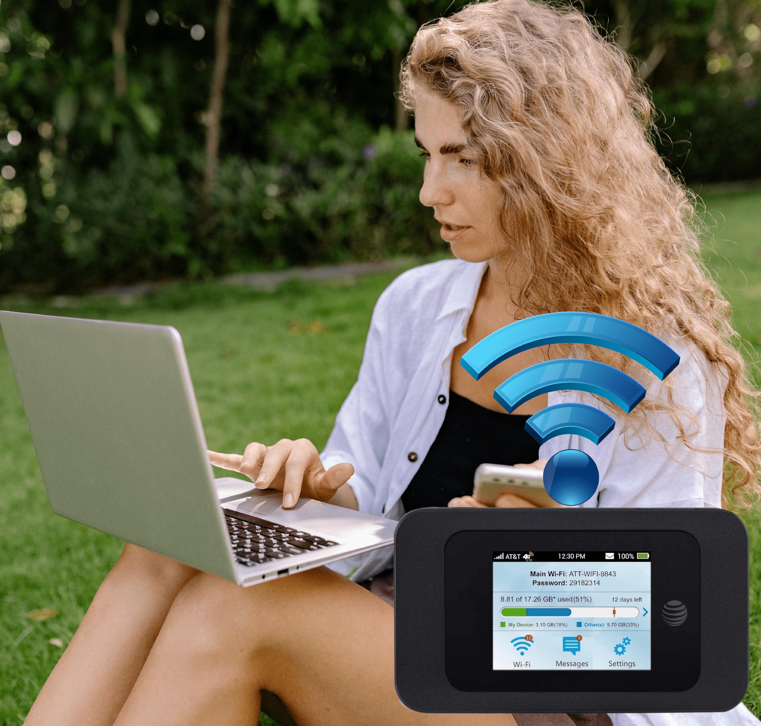 At&T Wireless Zte Velocity 2 Mf985 Unlocked | 4G Mobile Wifi Hotspot | Lte Cat13 Speed Up To 600 Mbps | Usage Up To 12 Hours | P