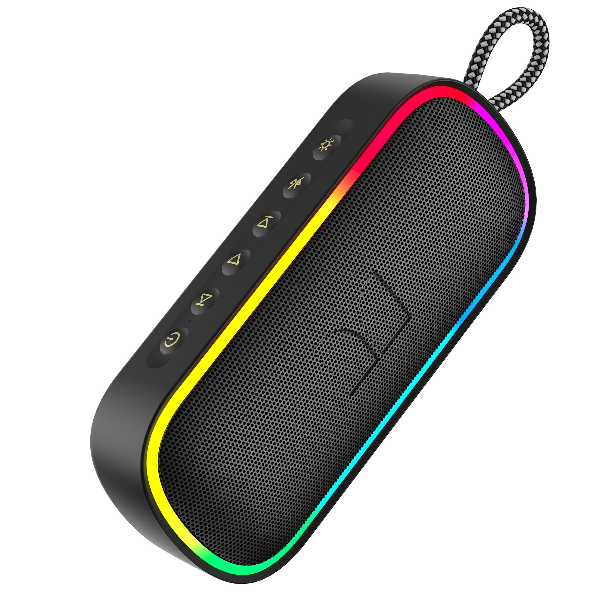 Monster S150 Plus Portable Speaker  IPX7 Waterproof Bluetooth Speaker 40W with Dynamic RGB Lights, Bluetooth 6.0, 15H Playtime,