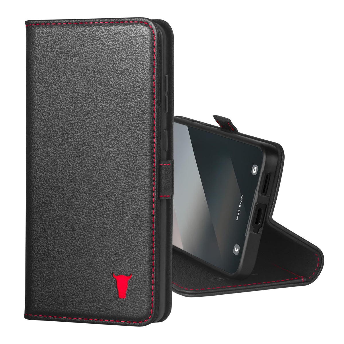 Torro Leather Case Compatible With Samsung Galaxy S25 Edge 6.7    2025 - Premium Leather Wallet Case With Kickstand And Card Slo
