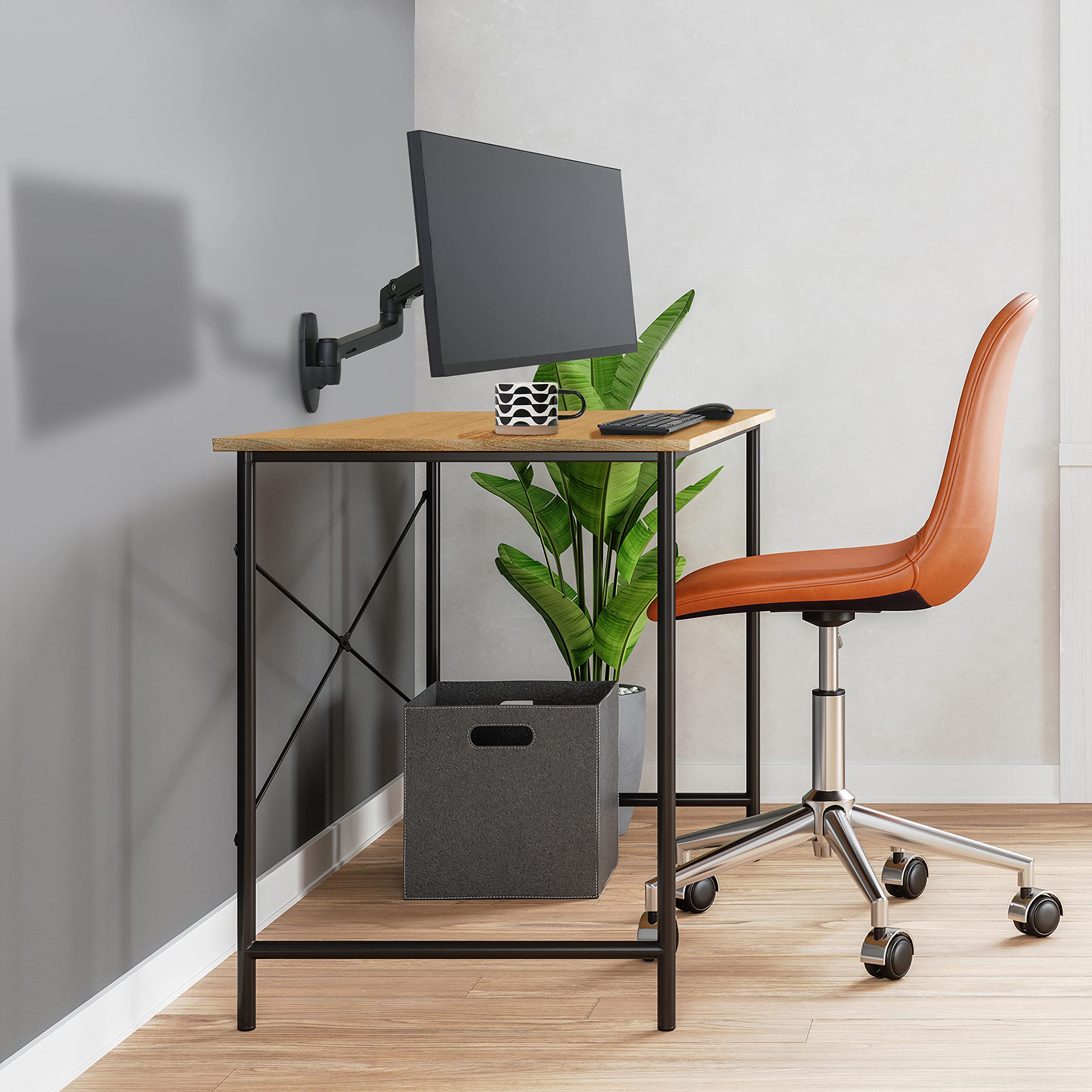 Ergotron � LX Single Monitor Arm, VESA Wall Mount � for Monitors Up to 34 Inches, 7 to 25 lbs � Matte Black