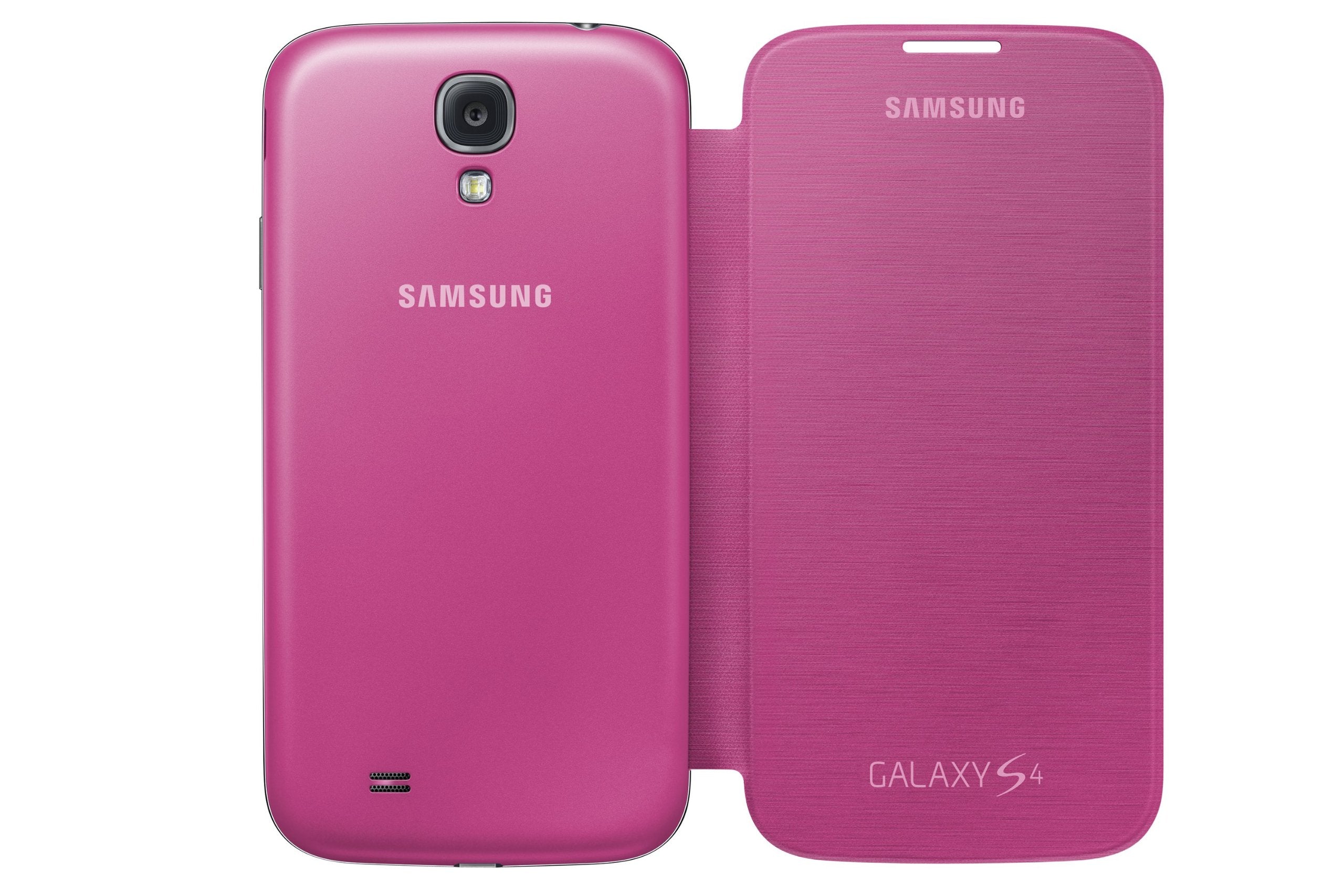 Samsung Galaxy S4 Flip Cover Folio Case (Pink)
