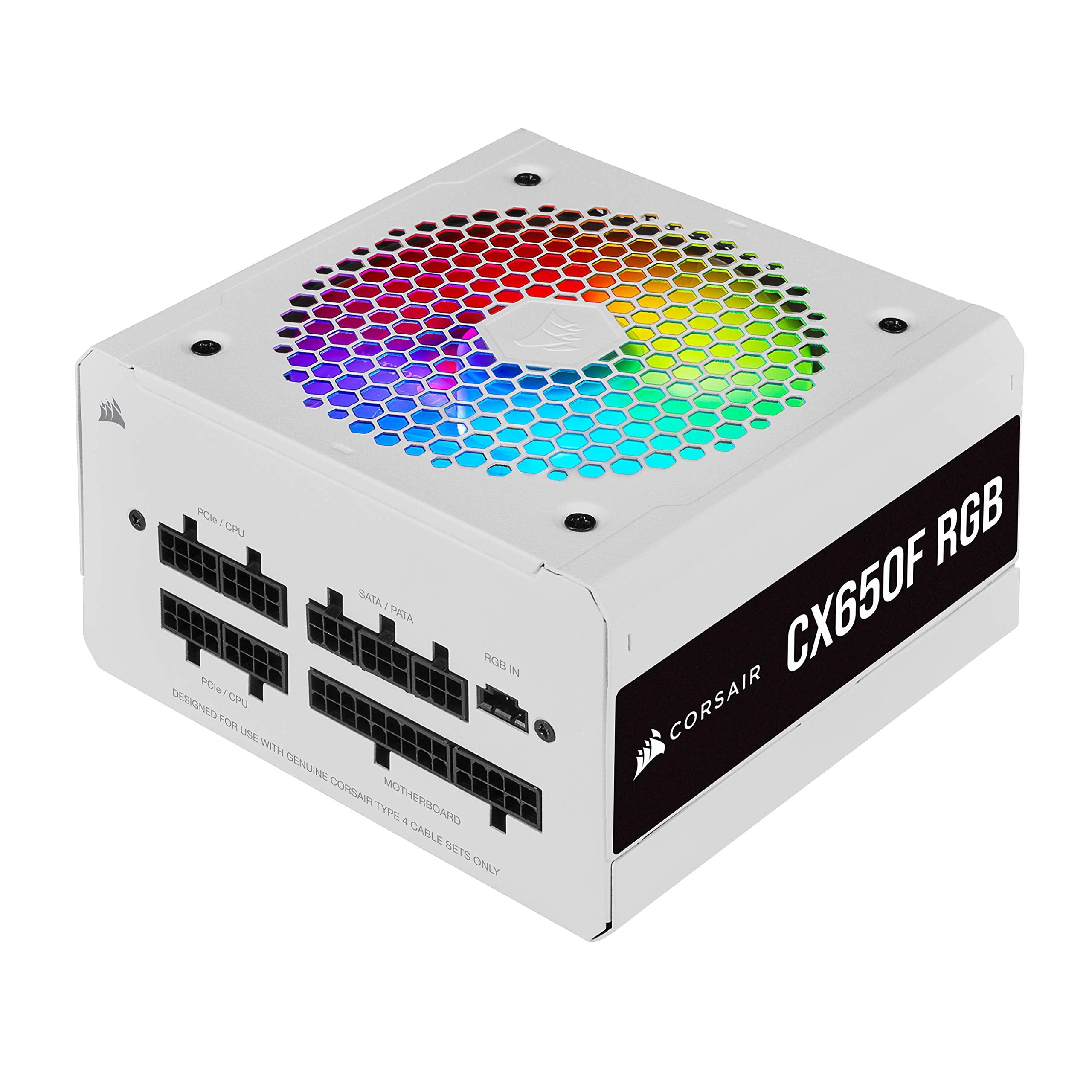 Corsair PS CP9020226NA CX650F RGB White 650W 80+Bronze Fully Modular Retail