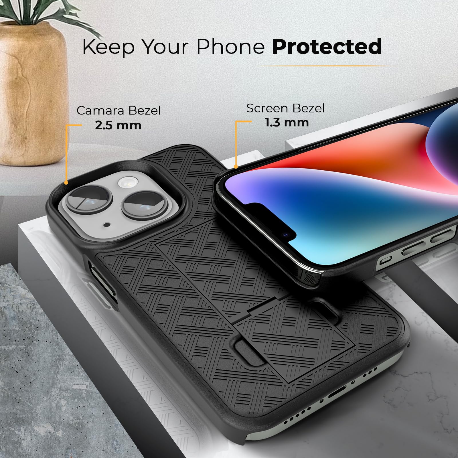 Motive For Iphone 14 Plus Holster Case, Belt Clip Case For Apple Iphone, Shell Holster Combo 14 Plus, Slim Rugged Drop Shockproo