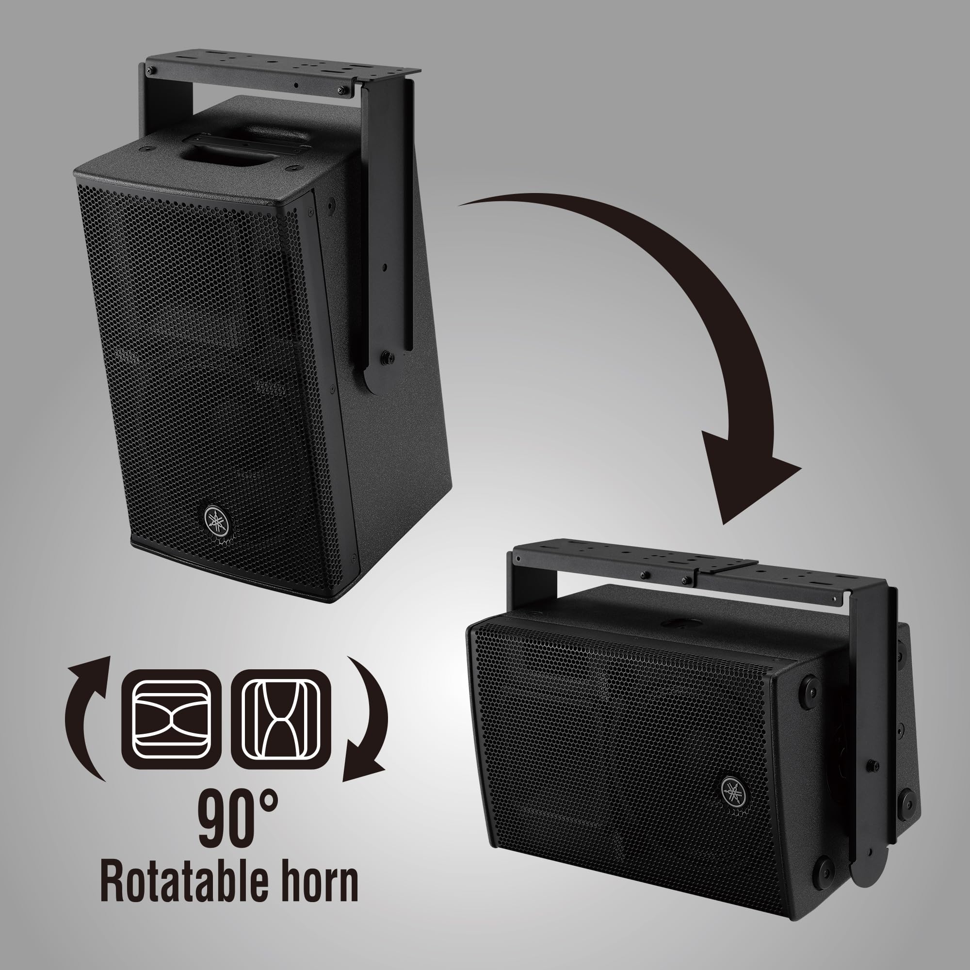 Yamaha Dhr Series Powered Speaker, 1000W, 12 Lf 1.4 Hf Plywood Enclosure And Integral Rigging