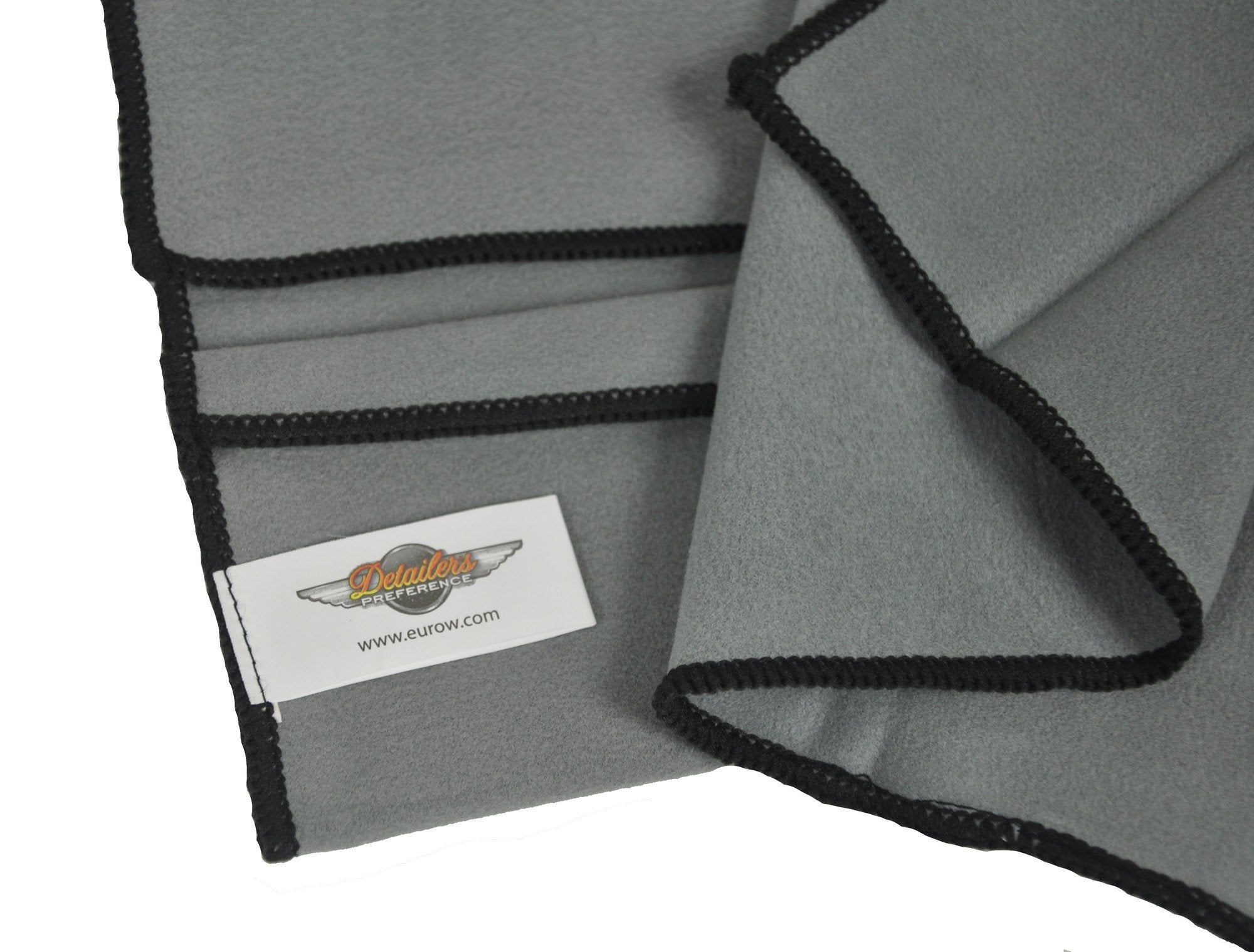 Eurow Microfiber Screen Cleaning Cloths For Electronics And Glasses, Gray, 2 Pack