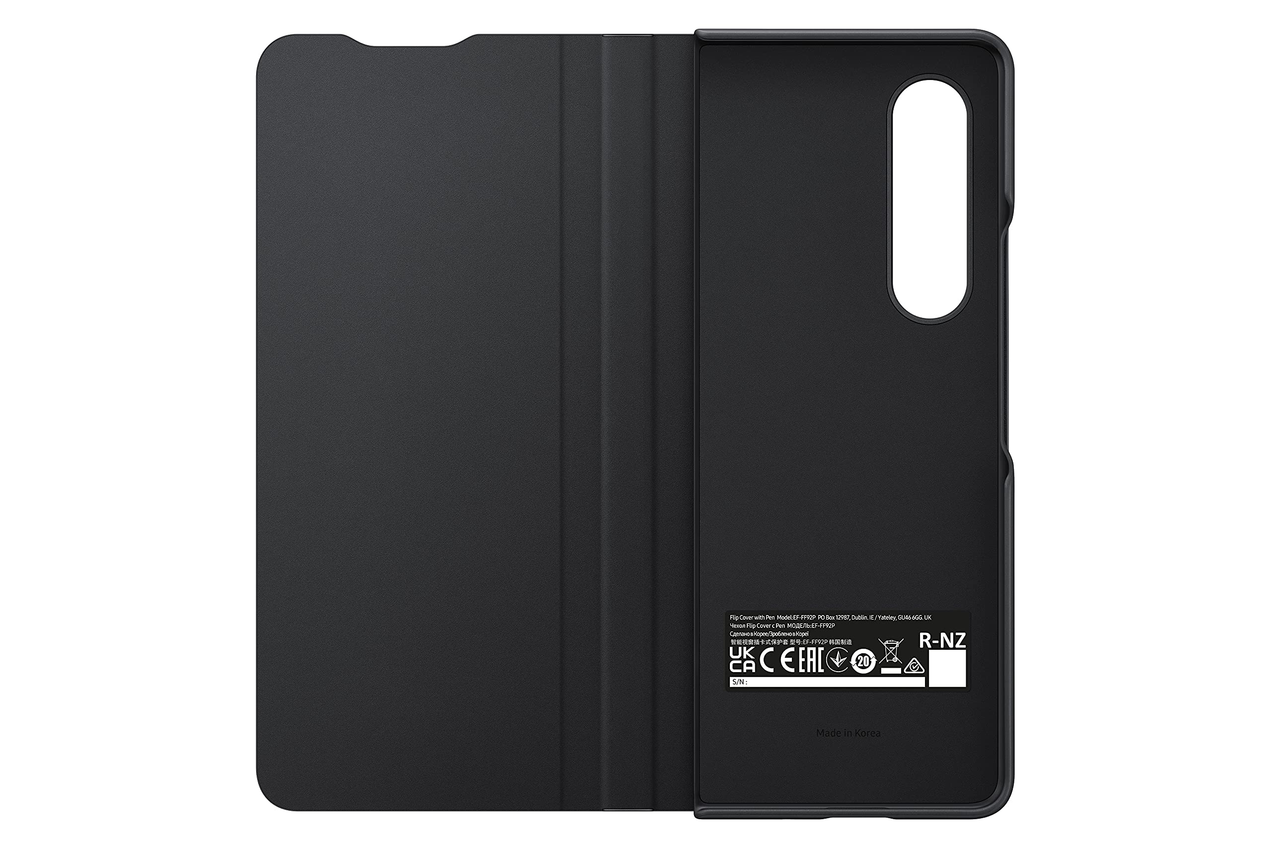 Samsung Galaxy Z Fold 3 Phone Case With S Pen, Protective Cover, Heavy Duty, Shockproof Smartphone Protector, Us Version, Black,