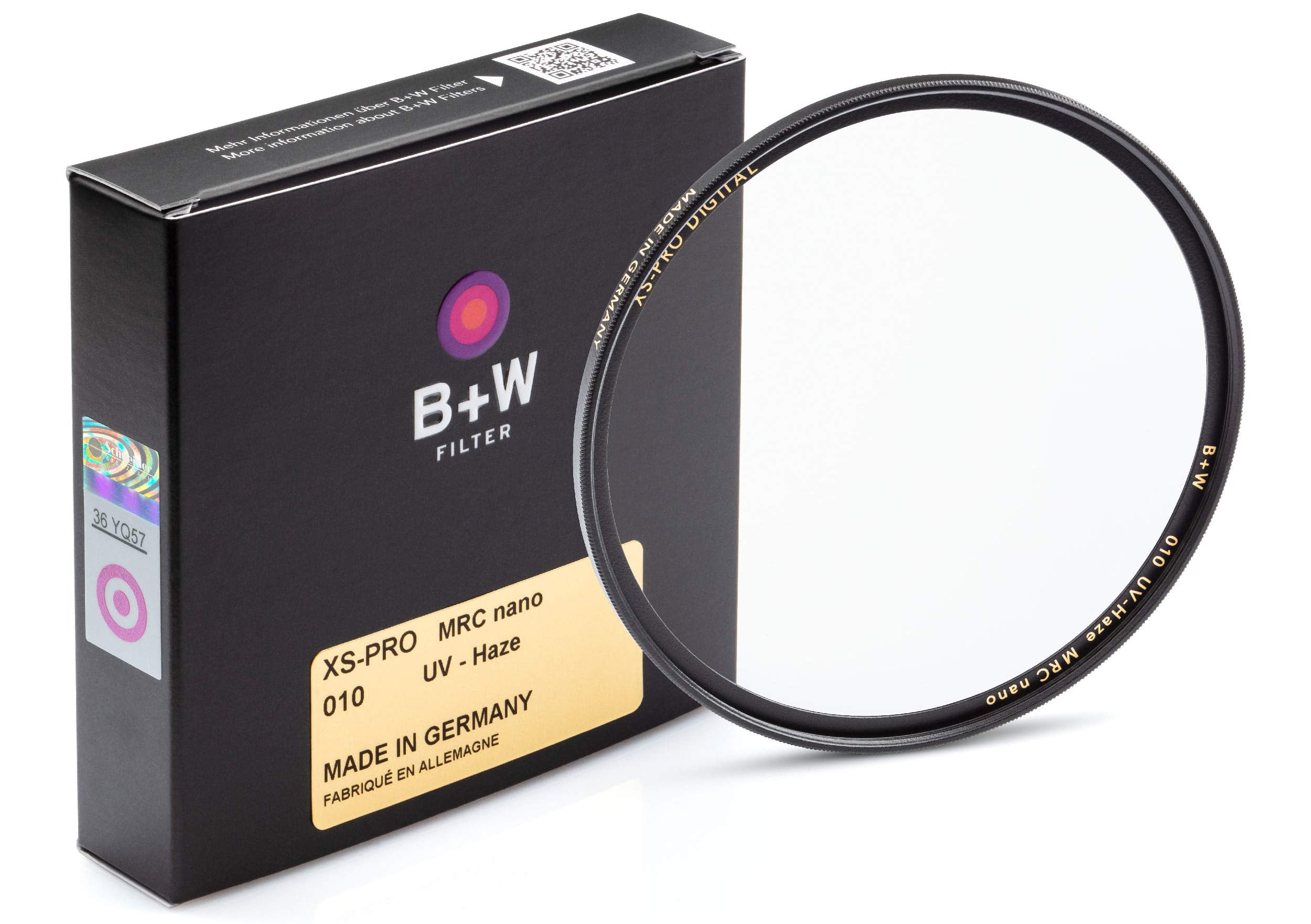 B + W 37Mm Uv Protection Filter (010) For Camera Lens   Xtra Slim Mount (Xs Pro), Mrc Nano, 16 Layers Multi Resistant And Nano C
