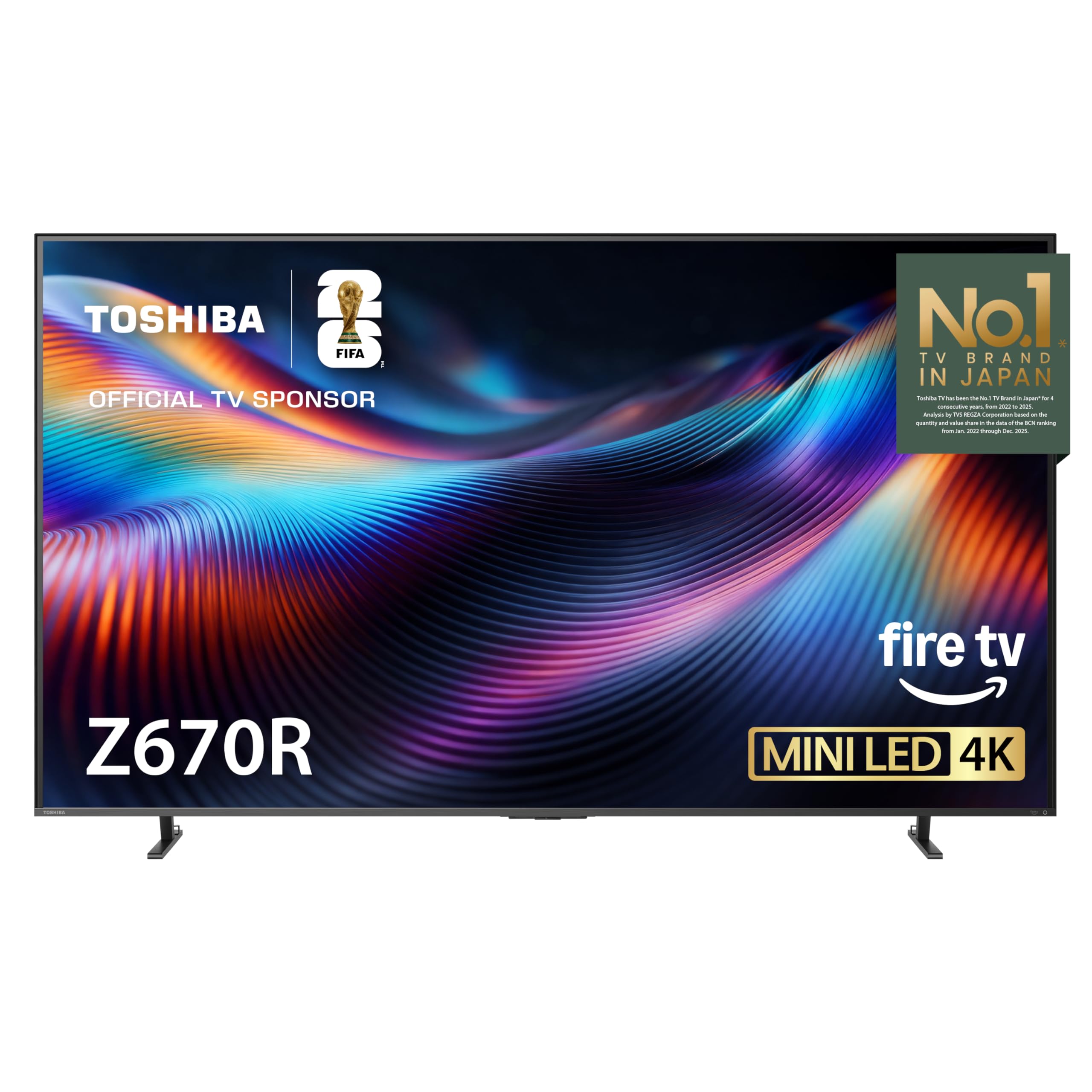 Toshiba 65 Class Z670R Series Mini-LED 4K UHD Smart Fire TV (65Z670R, 2026 New) - QLED, Native 144Hz, HDR10+, Dolby Vision IQ, R