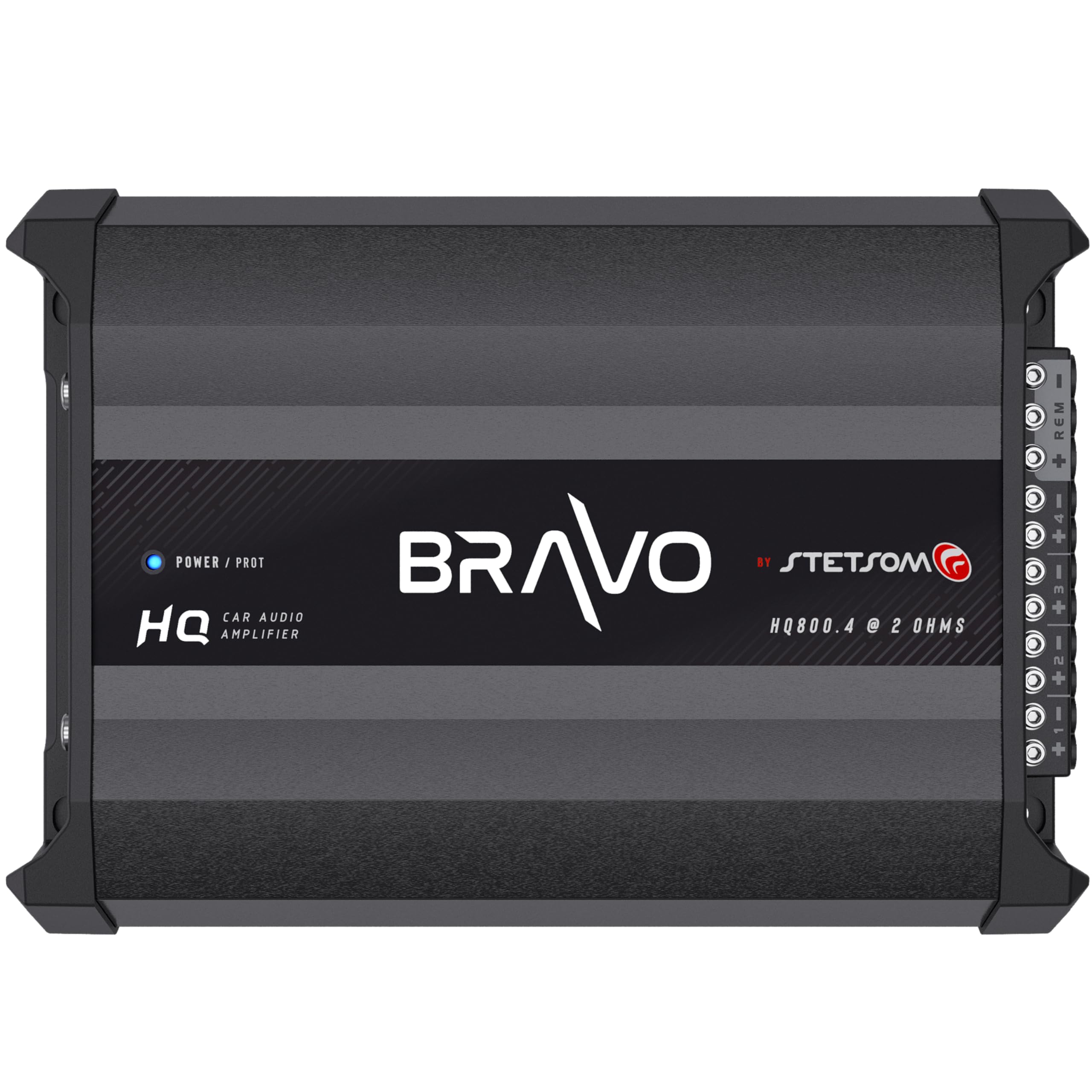Stetsom Bravo HQ 800.4 Multichannel Car Audio Digital Amp - 2 Ohms Stable, 800 Watts RMS, 4 Independent Channels, Variable Cross