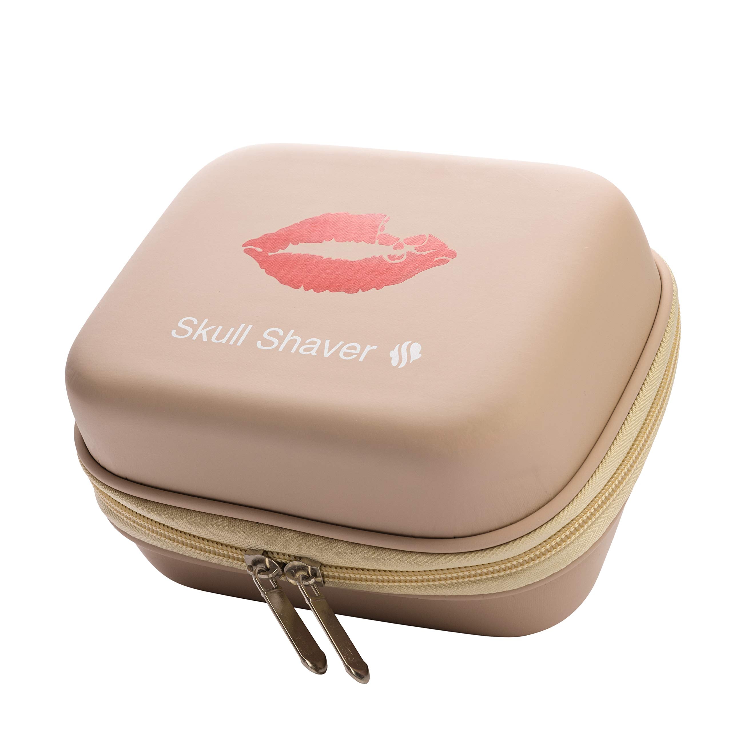Skull Shaver Beige Butterfly Kiss Electric Razor Travel Case