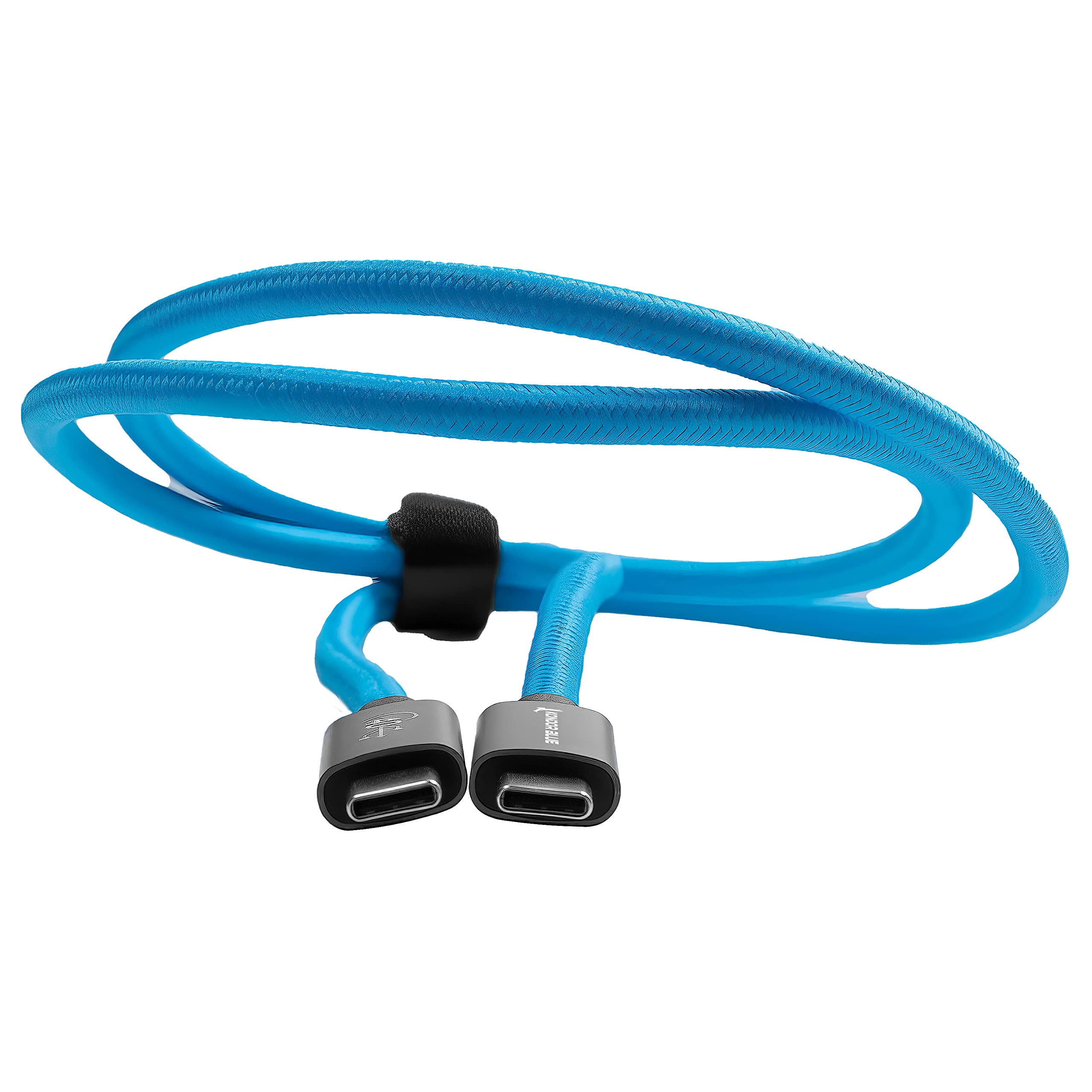 Kondor Blue 3' Usb 4.0 Type C Cable | Blazing 40Gb/S Speeds | 5A 100W | Braided Cable | Thunderbolt 4 Compatible