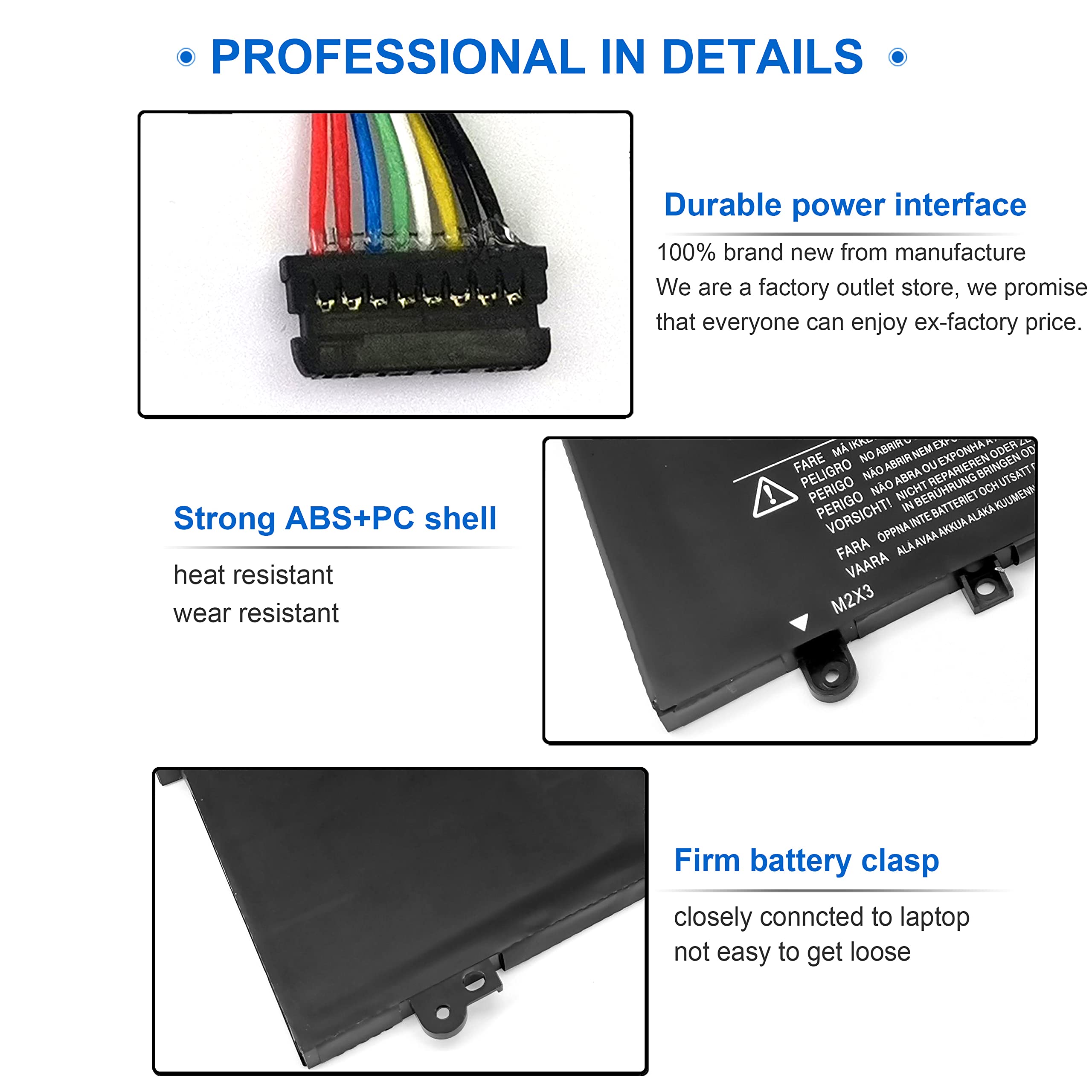 L15L4Pc2 L15M4Pc2 Laptop Battery For Lenovo Ideapad Yoga 710 14 15 710 15Ikb 710 151Kb 710 14Ikb 710 141Kb,710 14Isk 710 141Sk 8