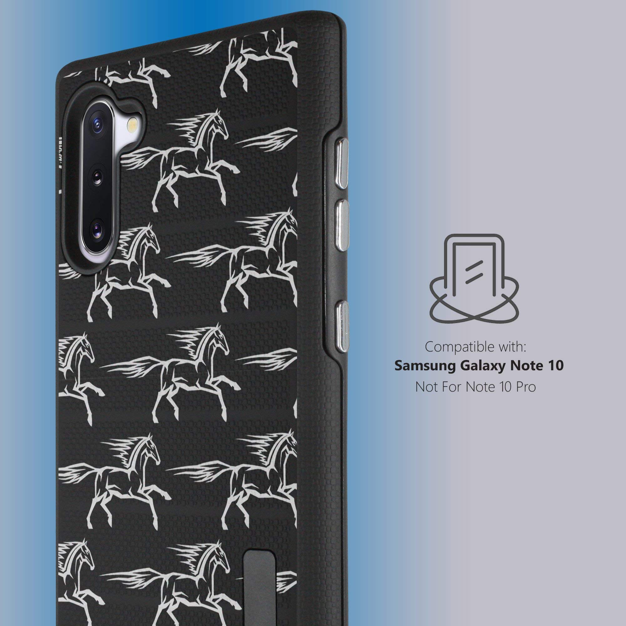 Casesondeck Case Compatible With Samsung Galaxy Note 10 (6.3) [Grip Tactical] Hybrid Design Case With Rubberized Exterior And Du