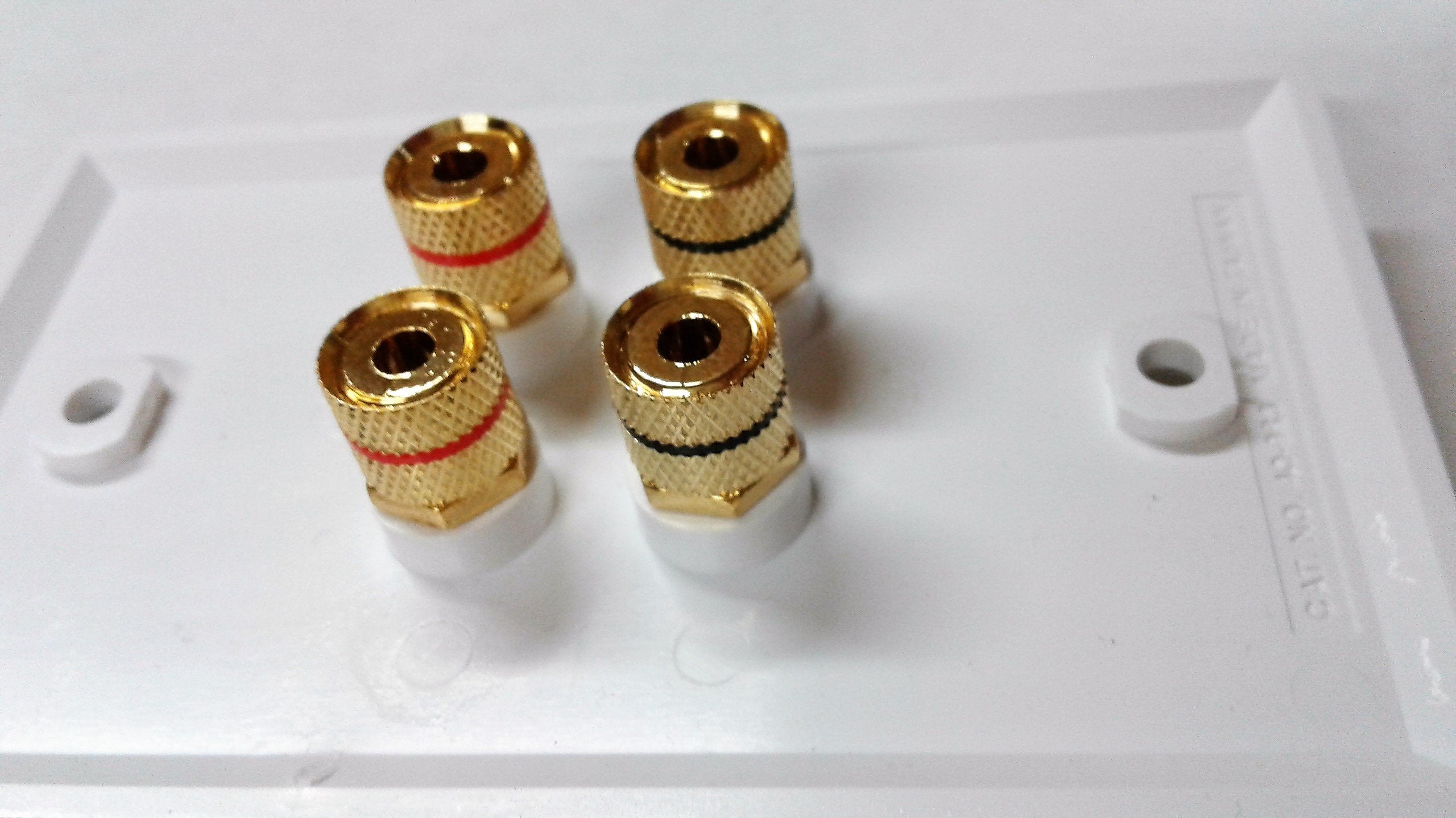 1 X 4 Terminal Speaker Wall Plate